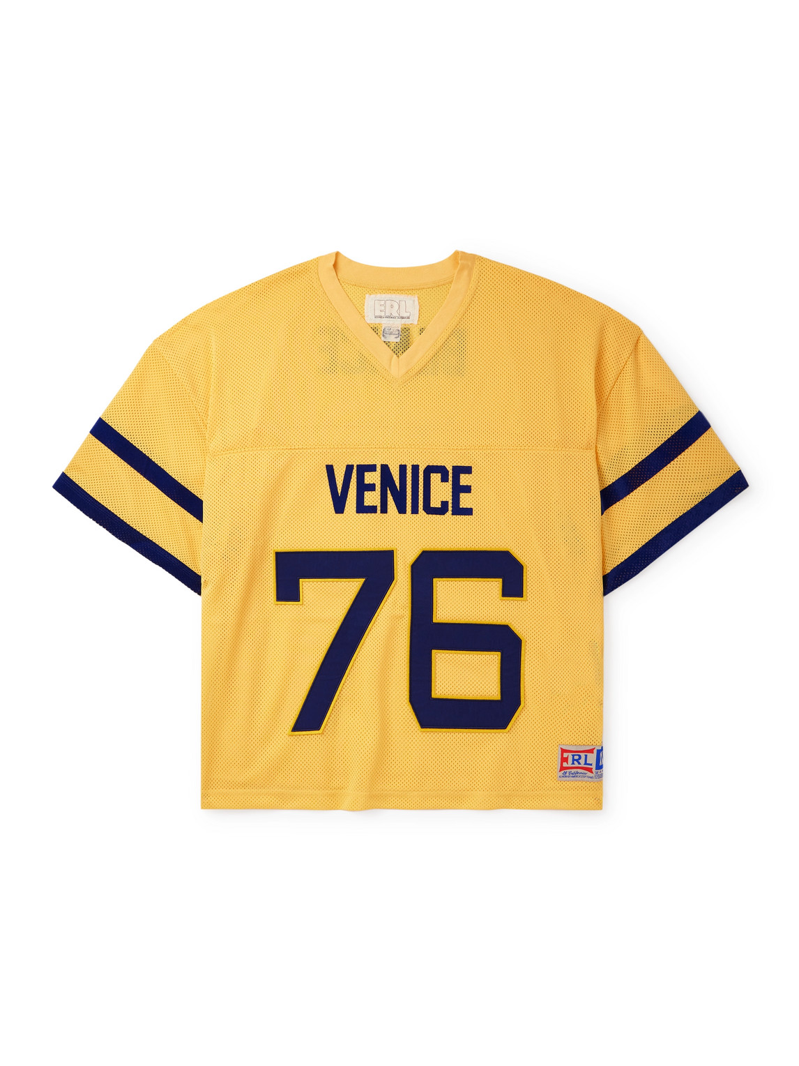 Venice 76 Oversized Appliquéd Flocked Mesh T-Shirt