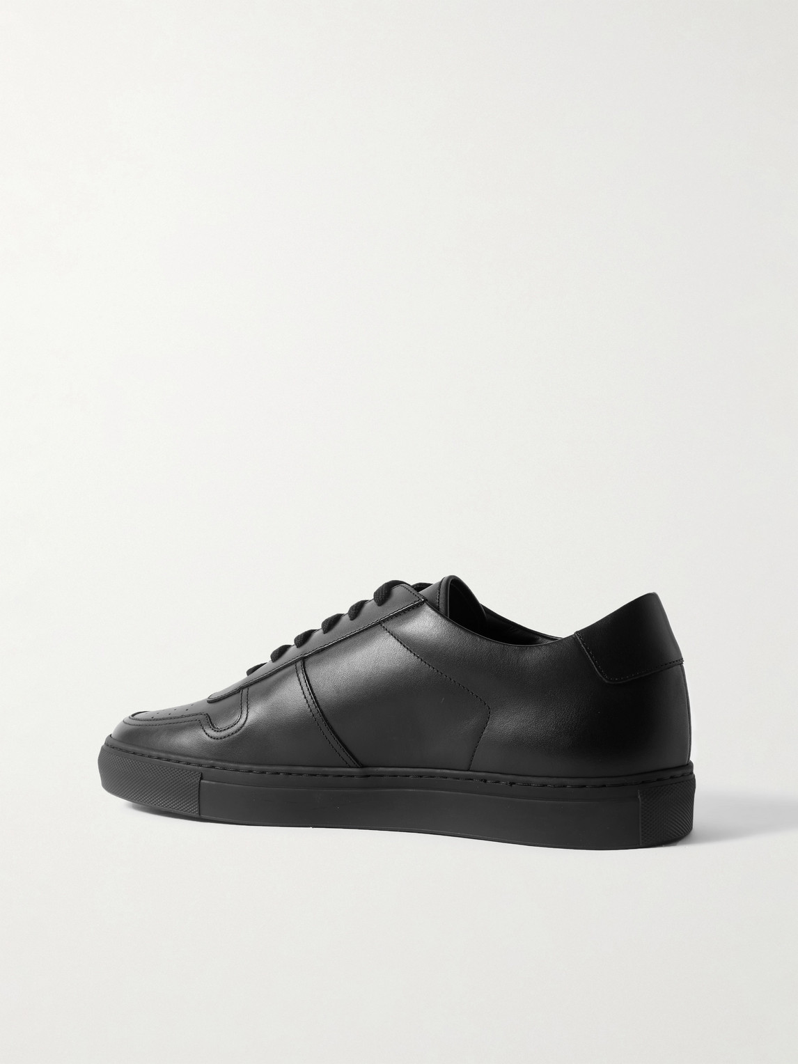 Common Projects Bball Leather Sneakers In Black