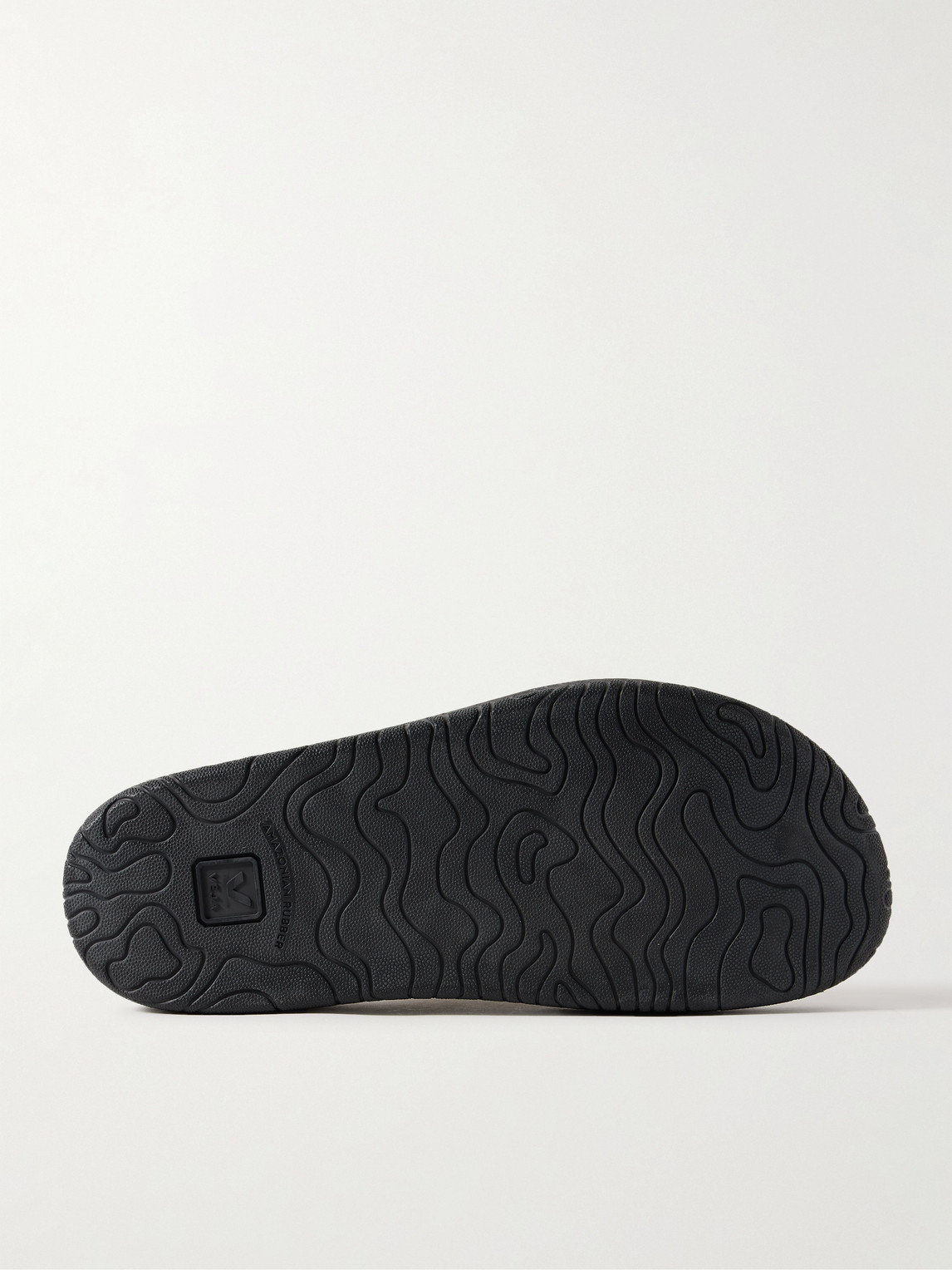 Veja Etna Logo-debossed Suede Slides In Green