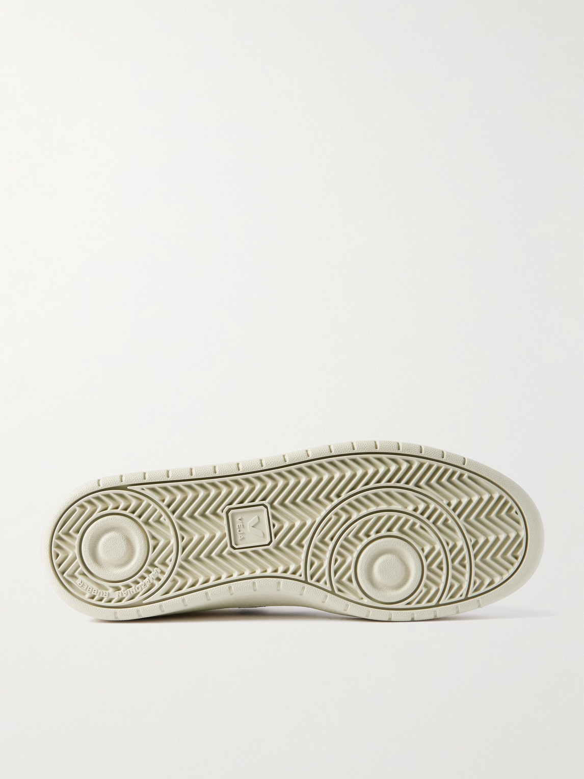 Shop Veja Bastille V-90 Suede-trimmed Recycled-mesh Sneakers In Neutrals