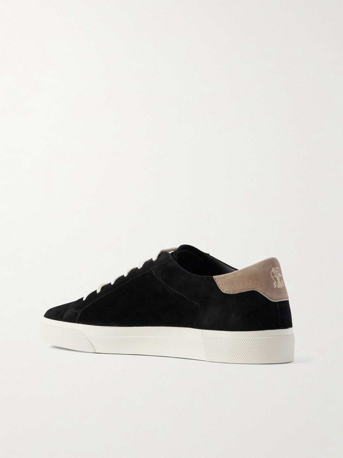 Brunello Cucinelli Vulky Suede Sneakers In Black