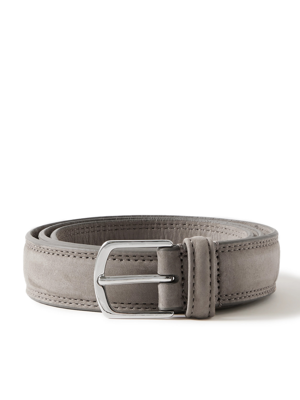 Anderson's 3cm Nubuck Belt In Grey