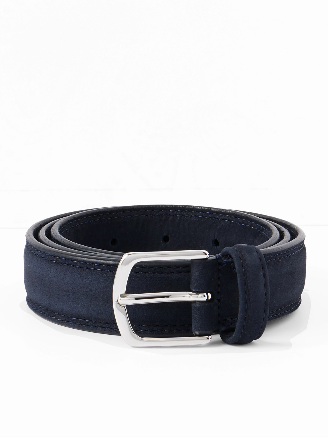 Anderson's 4cm Suede Belt In Blue