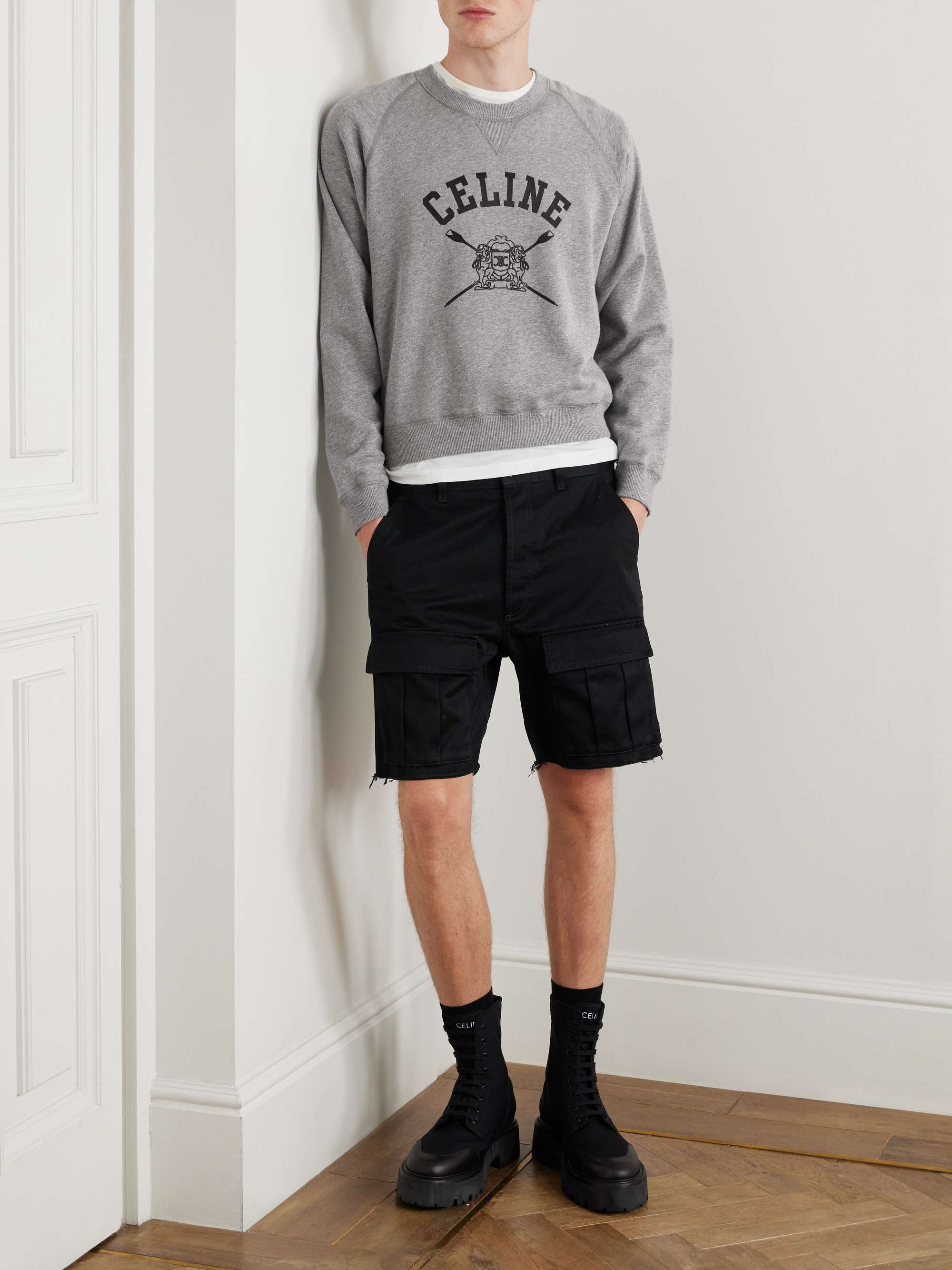 CELINE - CELINE セリーヌ 22AW カシミア混 ロゴ スウェット