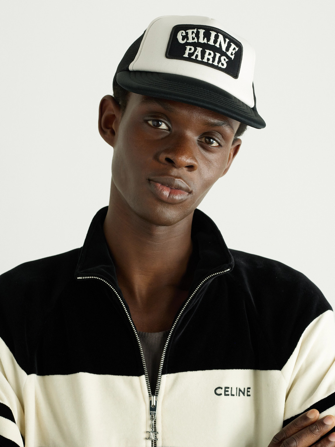 Logo-Appliquéd Cotton-Canvas and Mesh Trucker Cap — 2