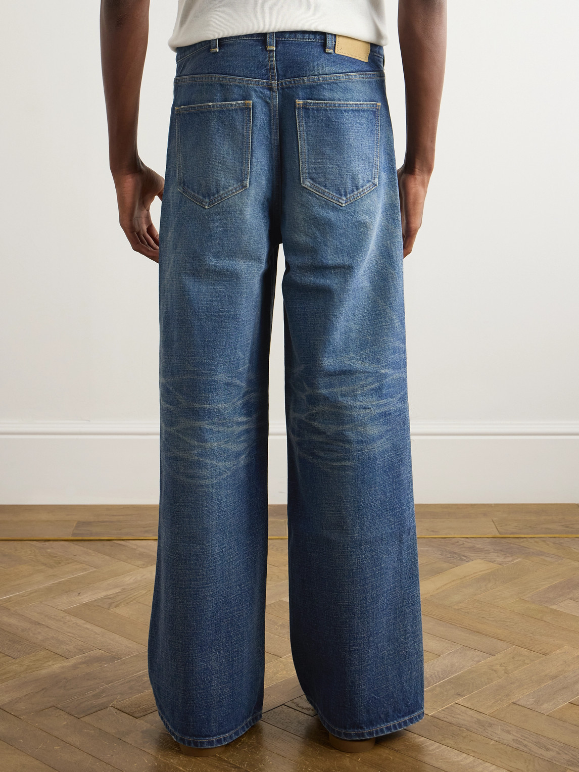 Celine Surf Wide-leg Jeans In Blue