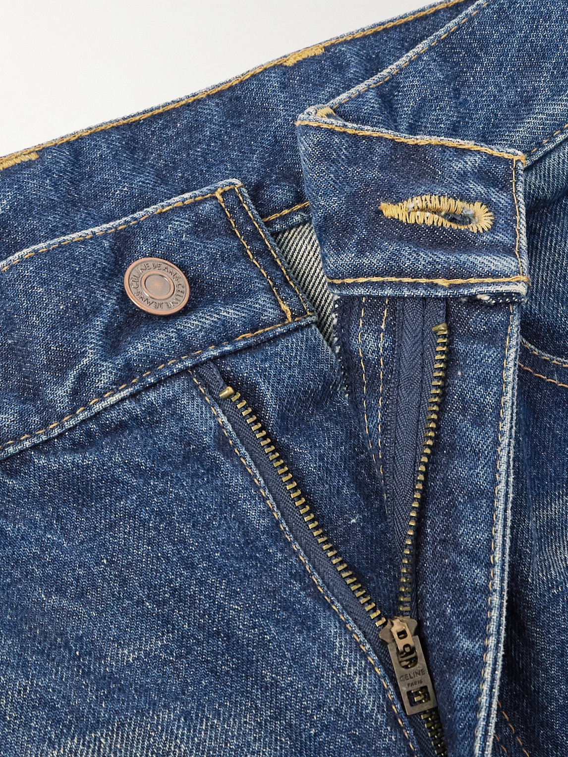 Celine Surf Wide-leg Jeans In Blue