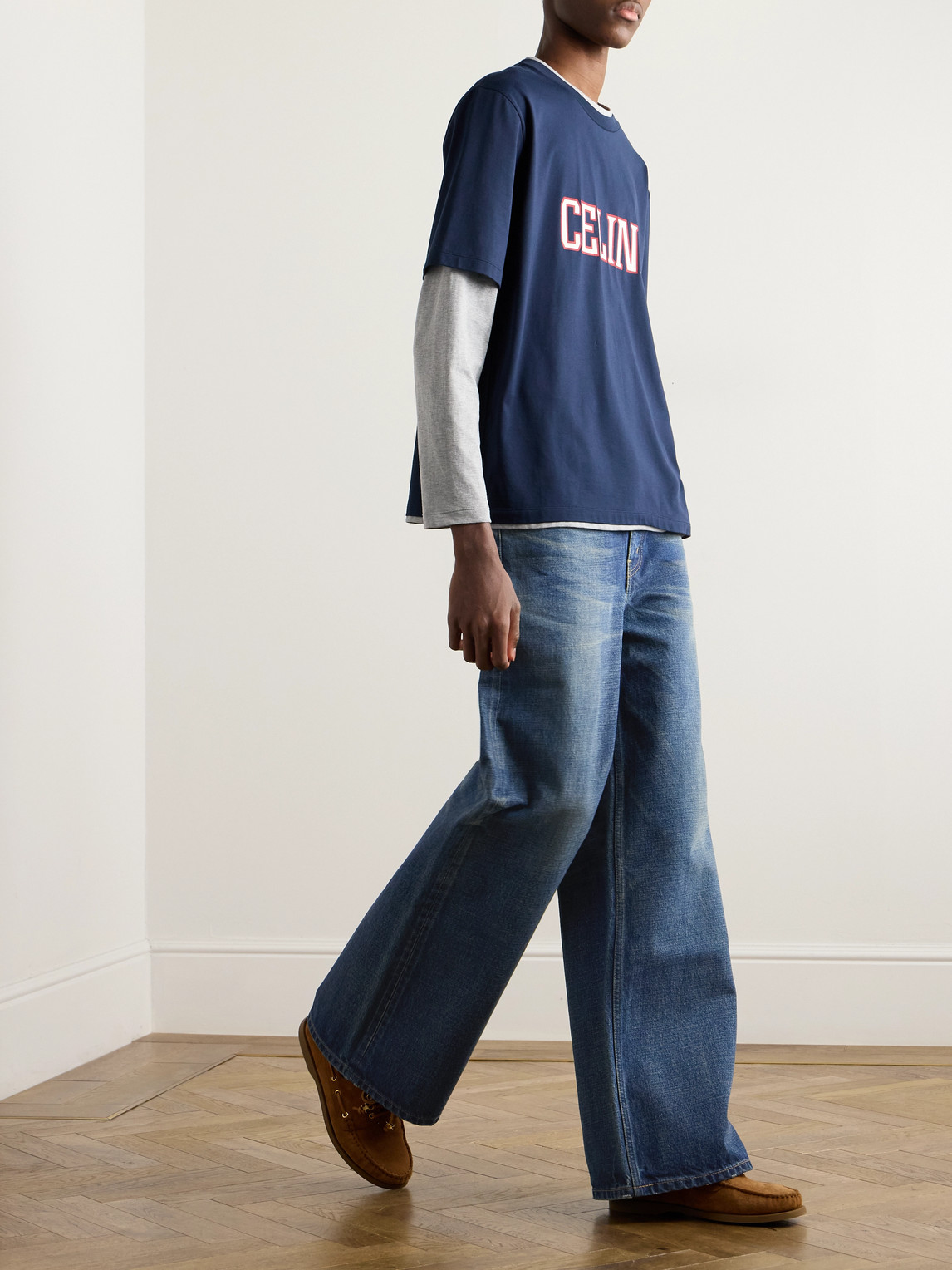 Celine Surf Wide-leg Jeans In Blue