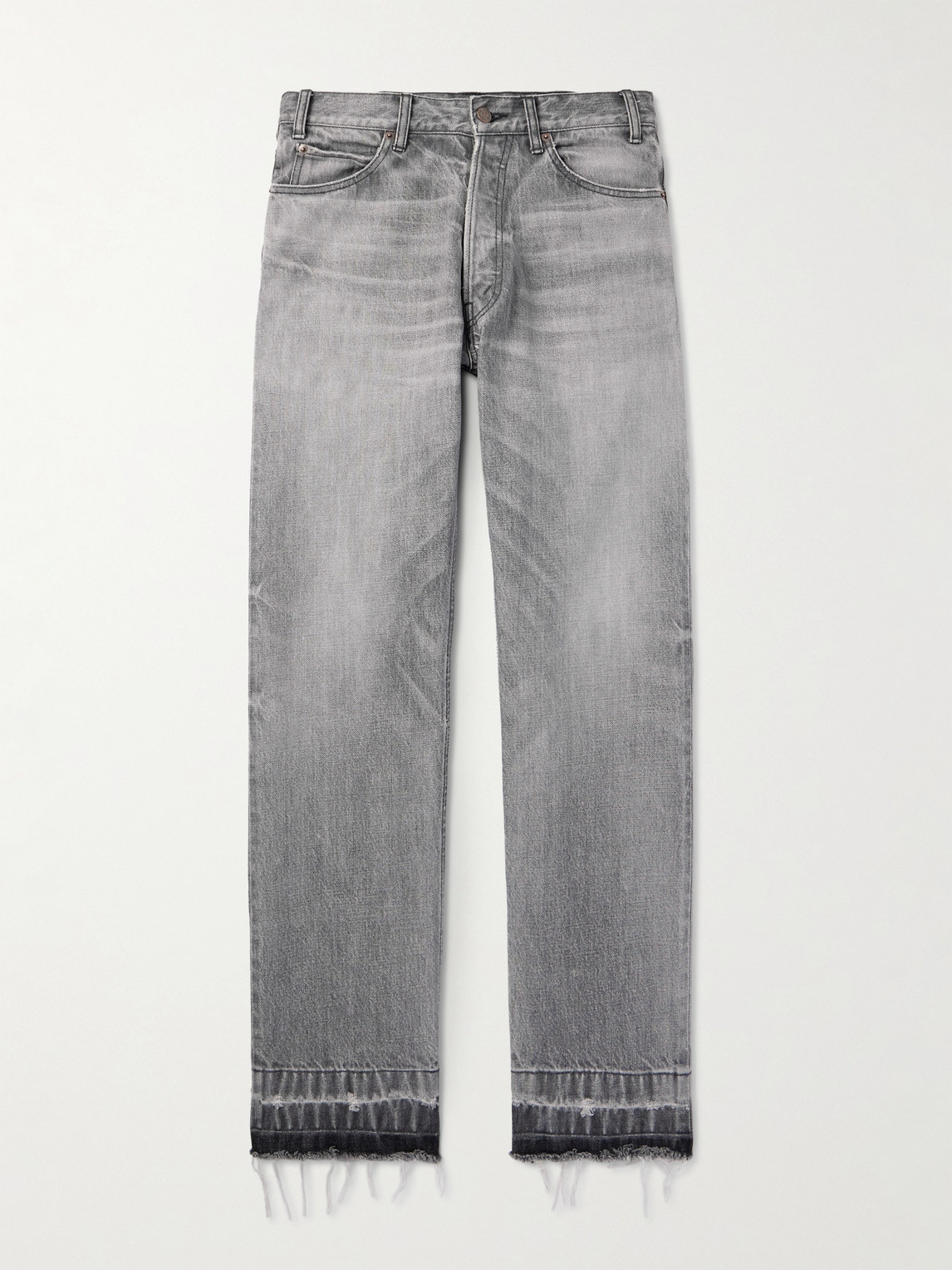 Valley Straight-Leg Distressed Jeans