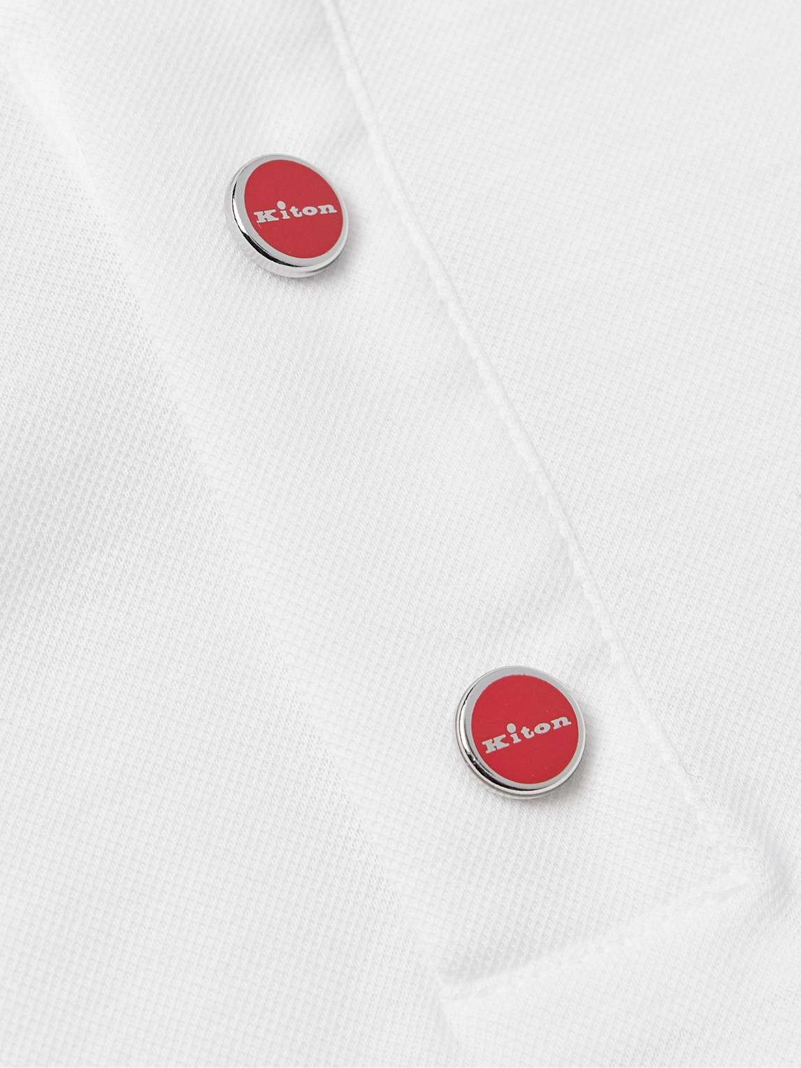 KITON COTTON-PIQUÉ POLO SHIRT 