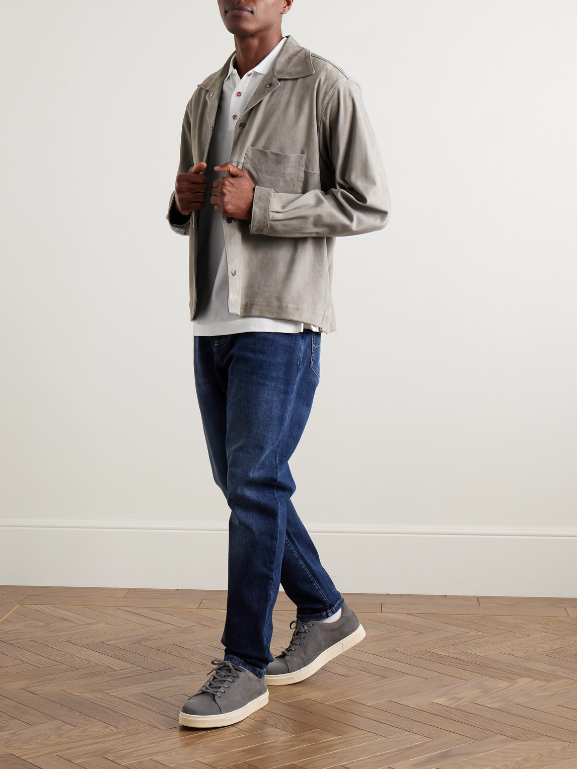 KITON COTTON-PIQUÉ POLO SHIRT 