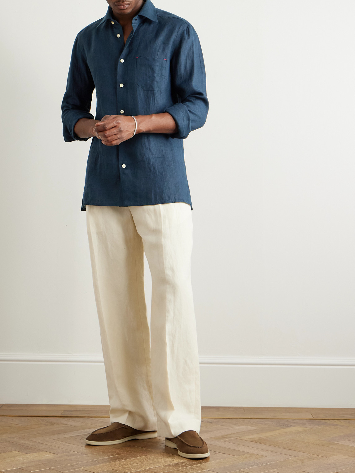 KITON LINEN SHIRT
