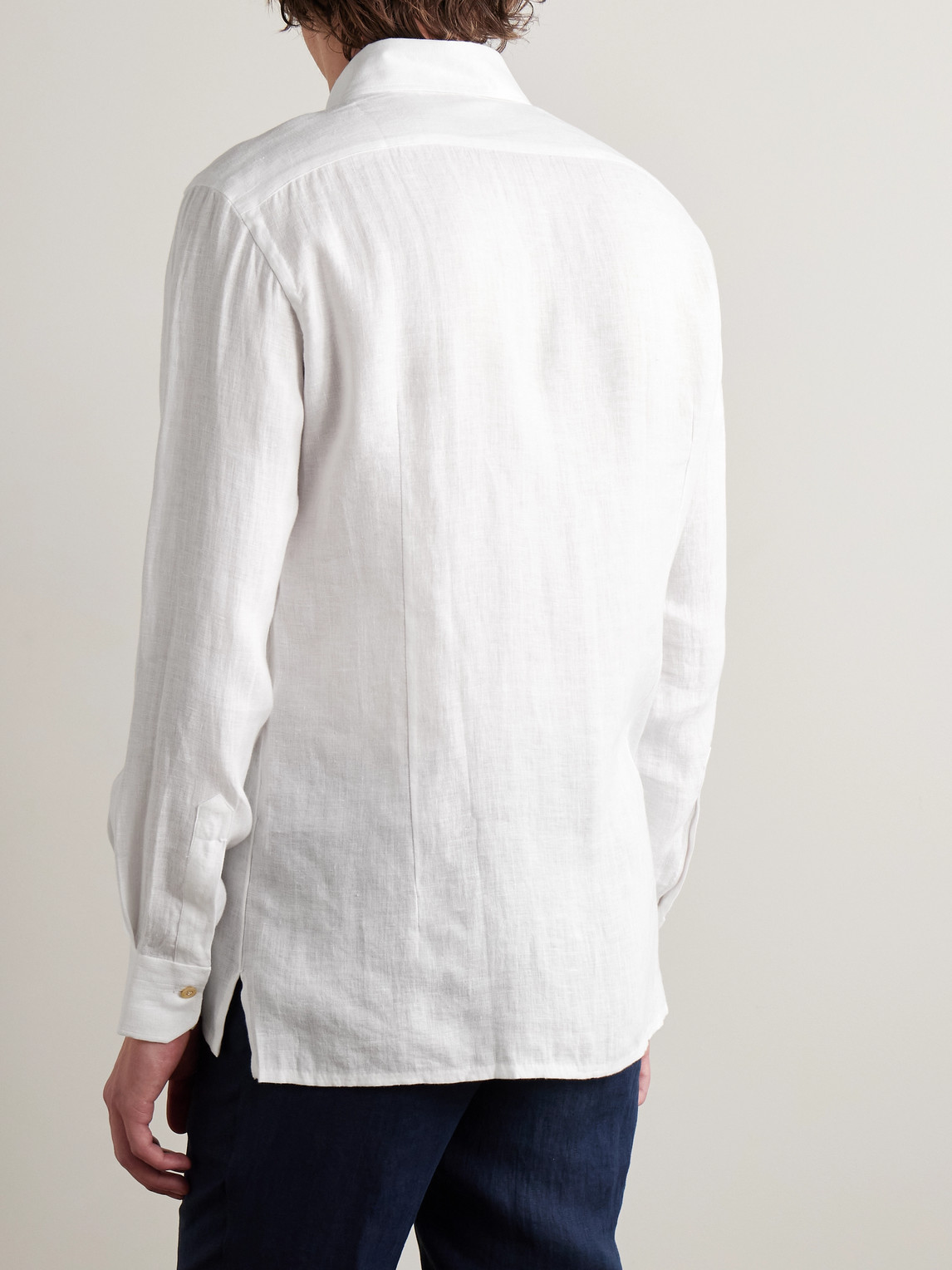 Shop Kiton Linen Shirt In Unknown