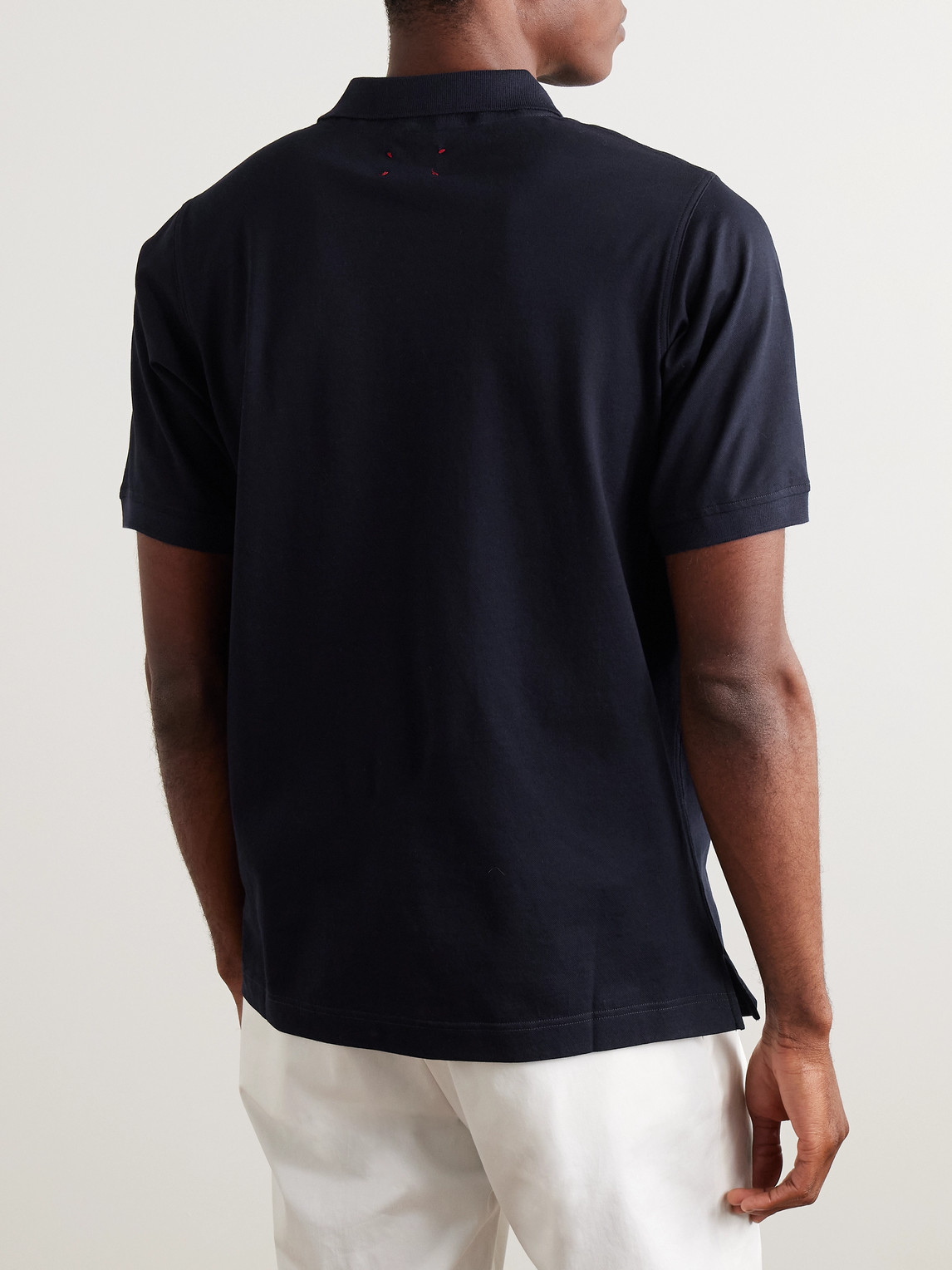 KITON COTTON-PIQUÉ POLO SHIRT