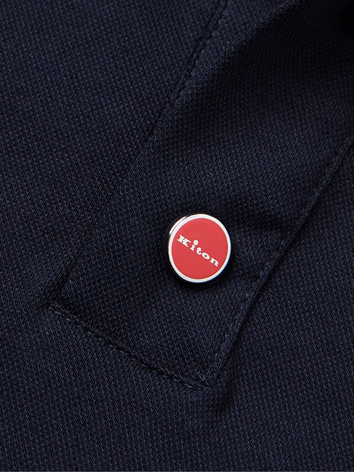 KITON COTTON-PIQUÉ POLO SHIRT