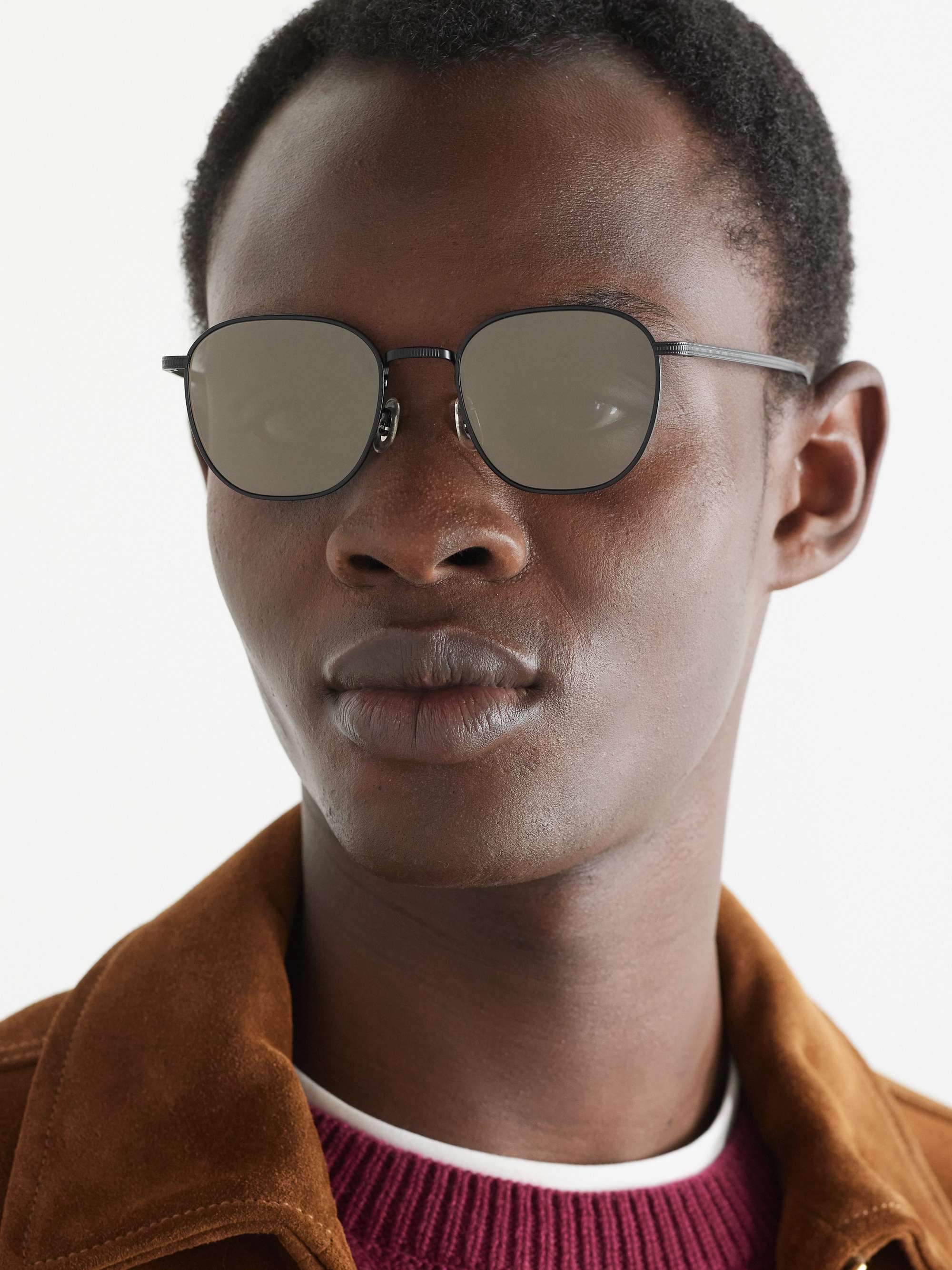 OLIVER PEOPLES Rynn ラウンドフレーム チタン サングラス