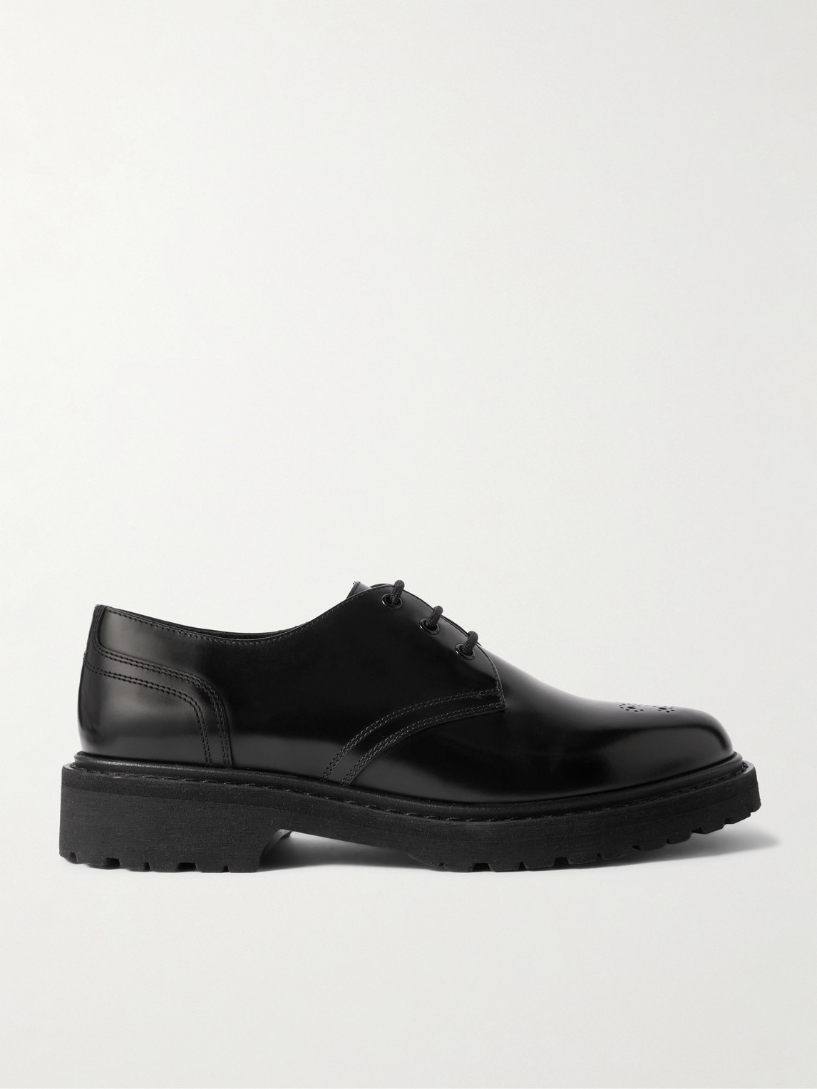 Polished-Leather Derby Shoes