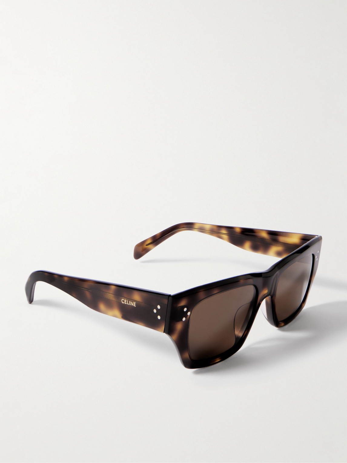 Celine D-frame Tortoiseshell Acetate Sunglasses In Brown