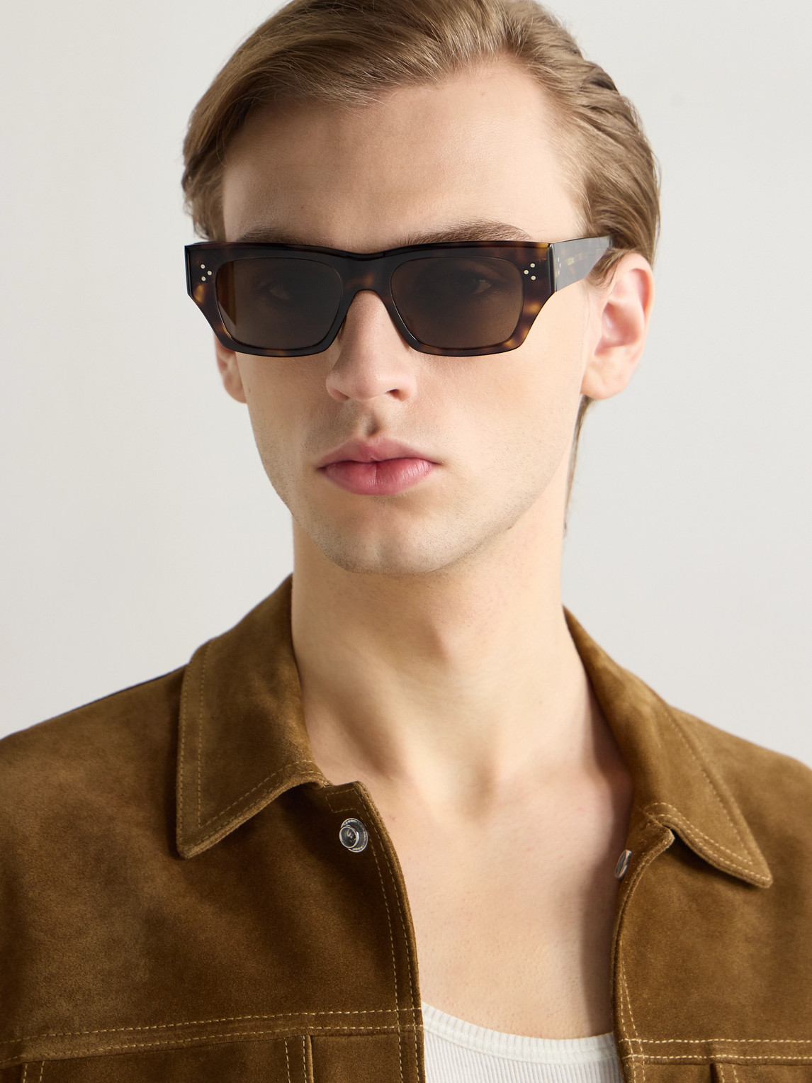 Celine D-frame Tortoiseshell Acetate Sunglasses In Brown
