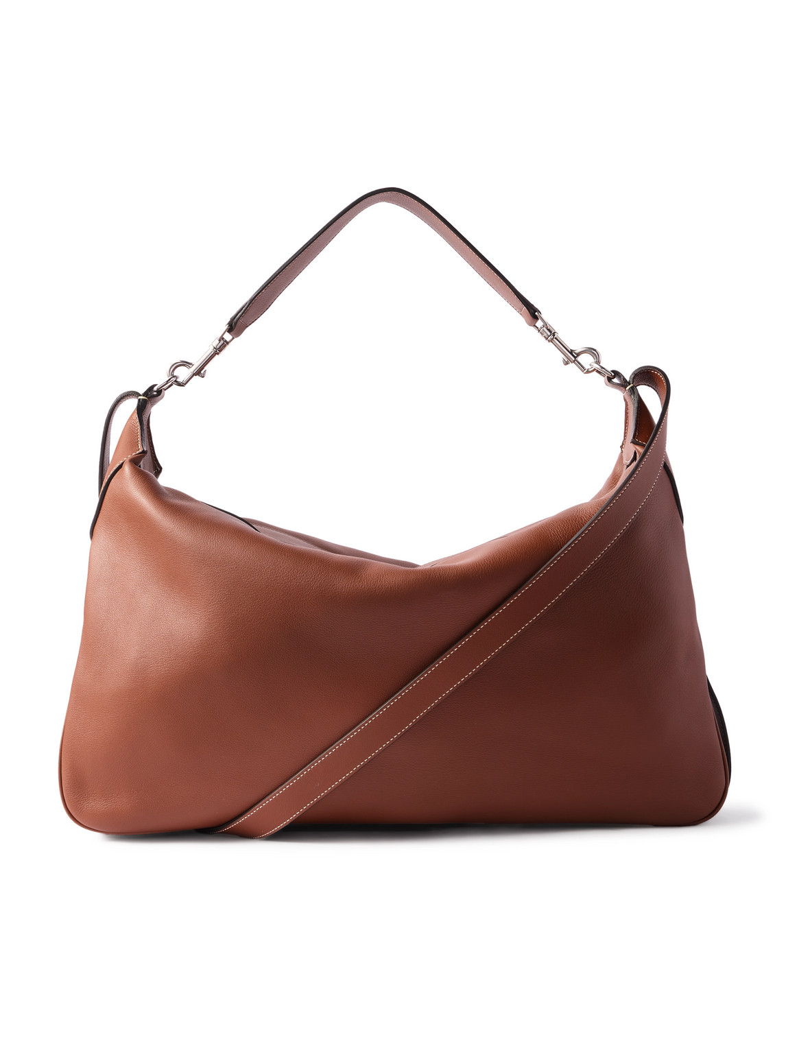 Celine Romy Large Full-grain Leather Messenger Bag In Brown