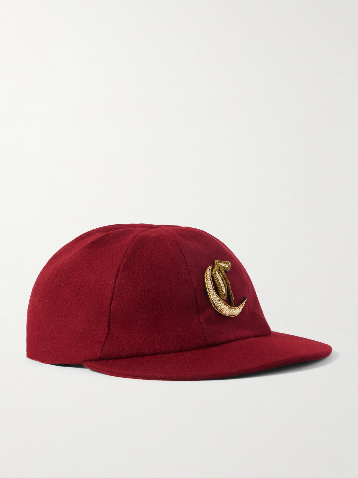 Logo-Embellished Wool-Flannel Baseball Cap