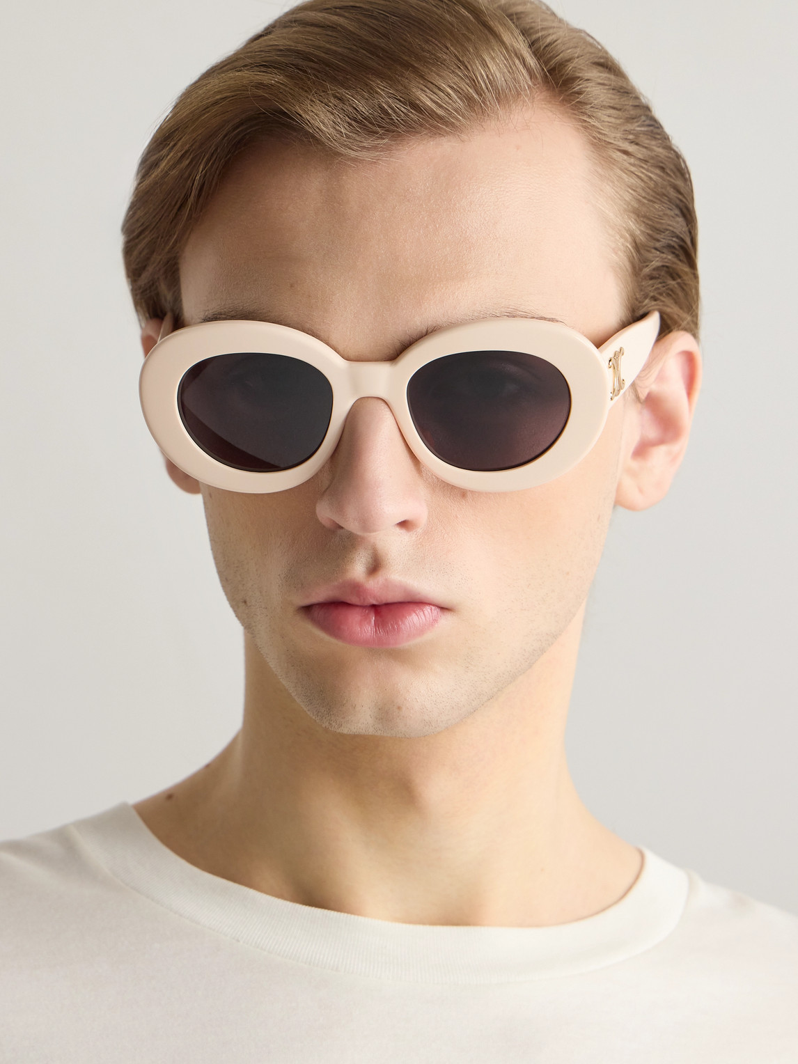 Oval-Frame Acetate Sunglasses — 2