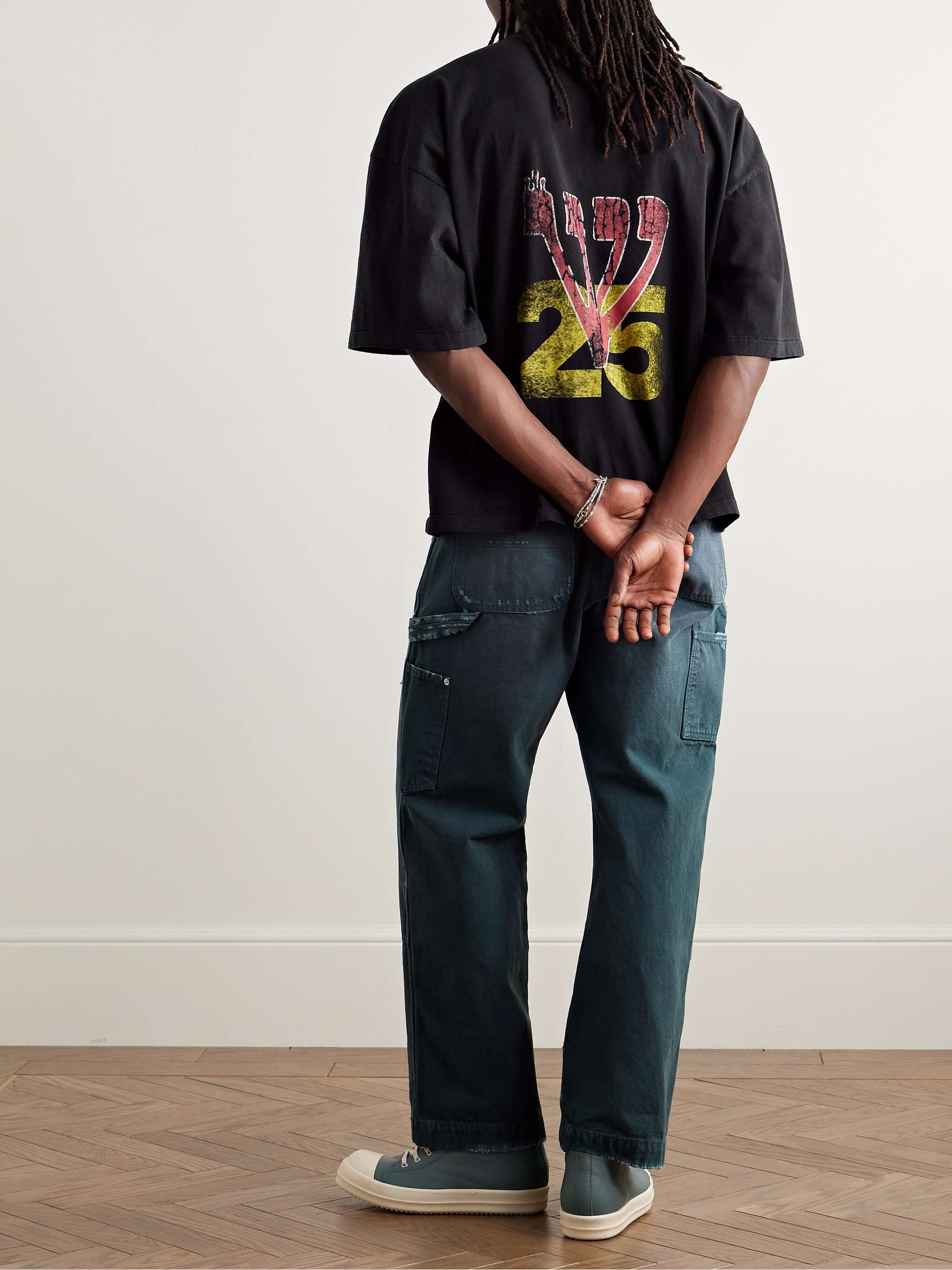 RRR123 Inner Chamber Logo-Print Cotton-Jersey T-Shirt for
