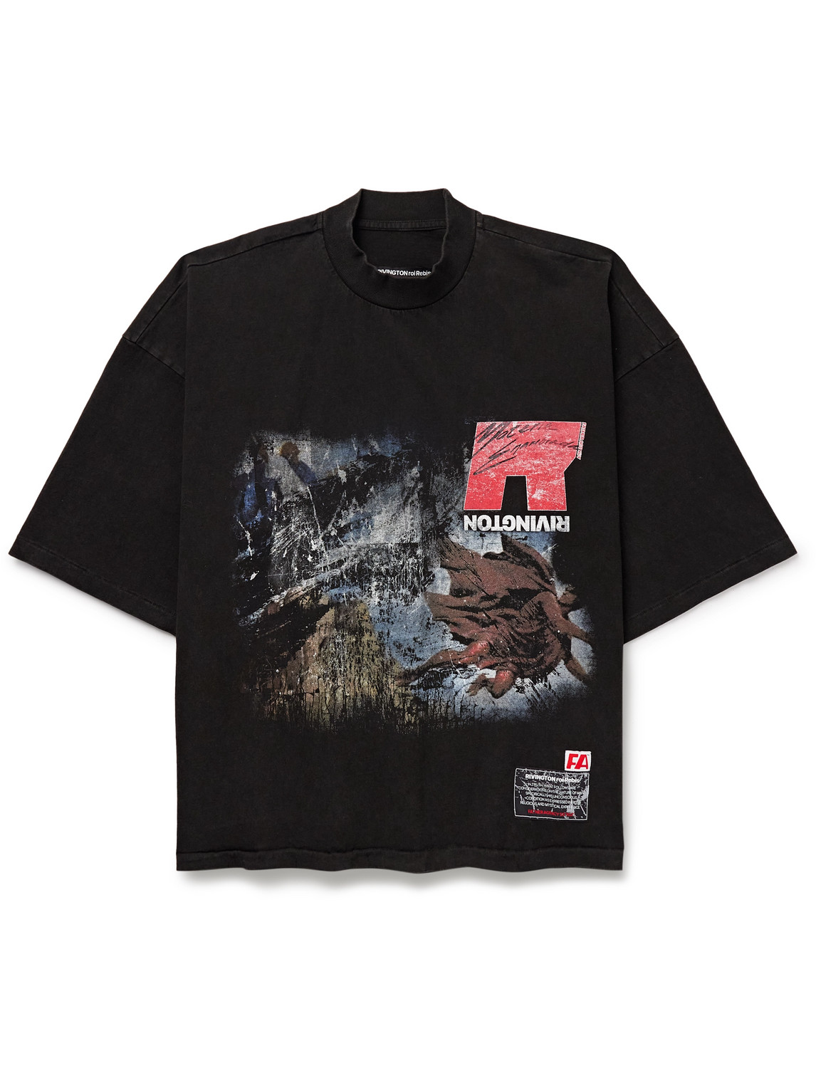 Rrr123 It Was Written Logo-print Cotton-jersey T-shirt In Black
