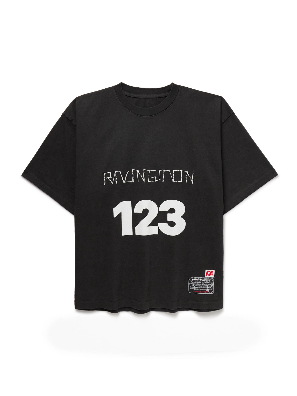 Logo-Print Embroidered Cotton-Jersey T-Shirt