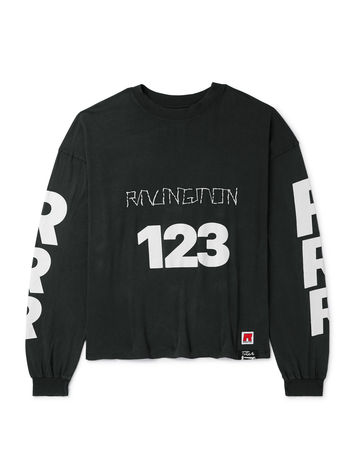 Logo-Print Embroidered Cotton-Jersey T-Shirt