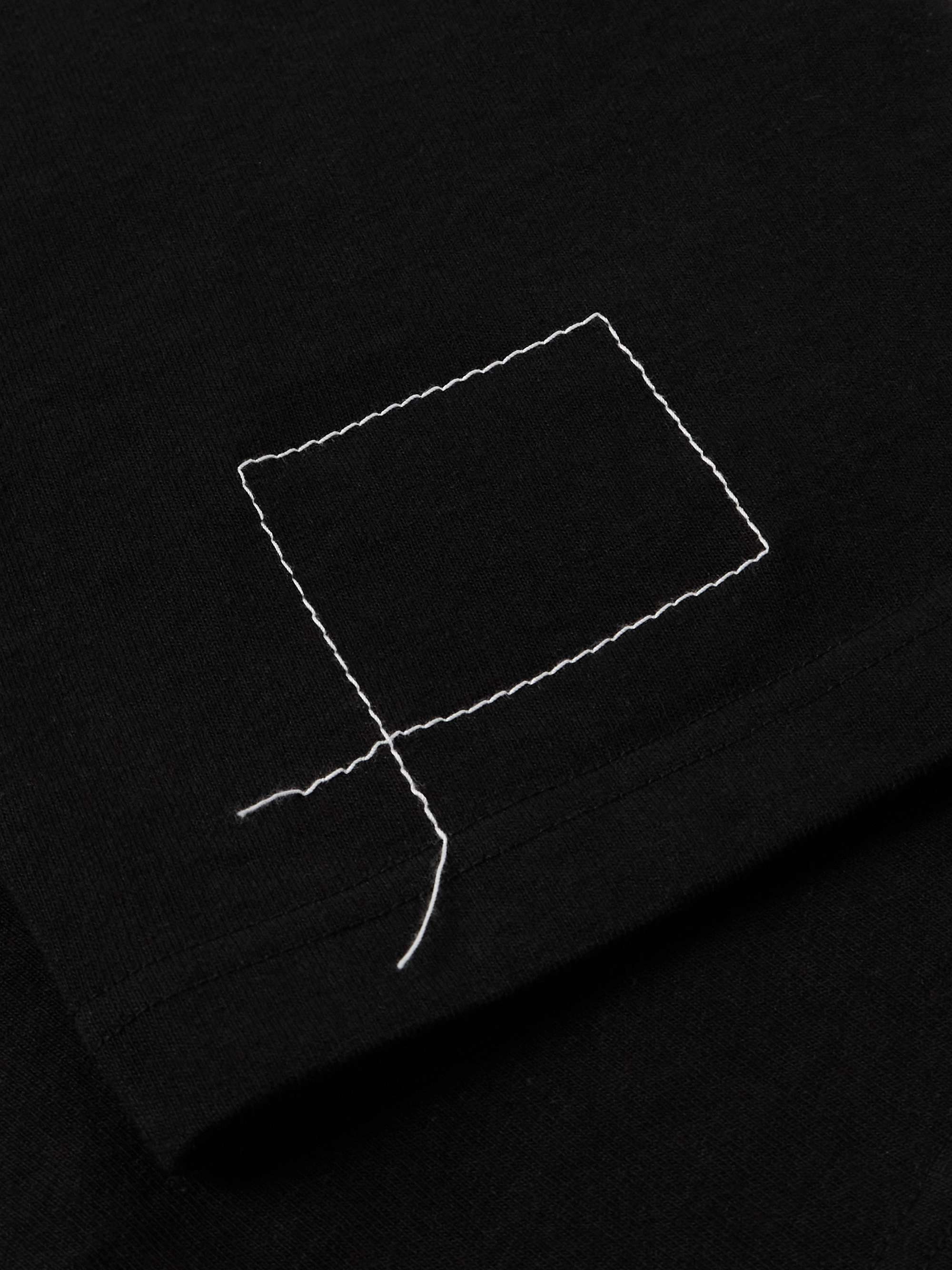 SACAI + WTAPS® Embroidered Logo-Print Cotton-Jersey T-Shirt