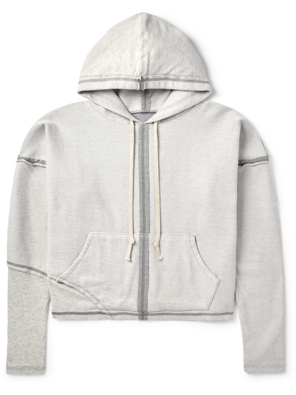 Frayed Cotton-Jersey Hoodie