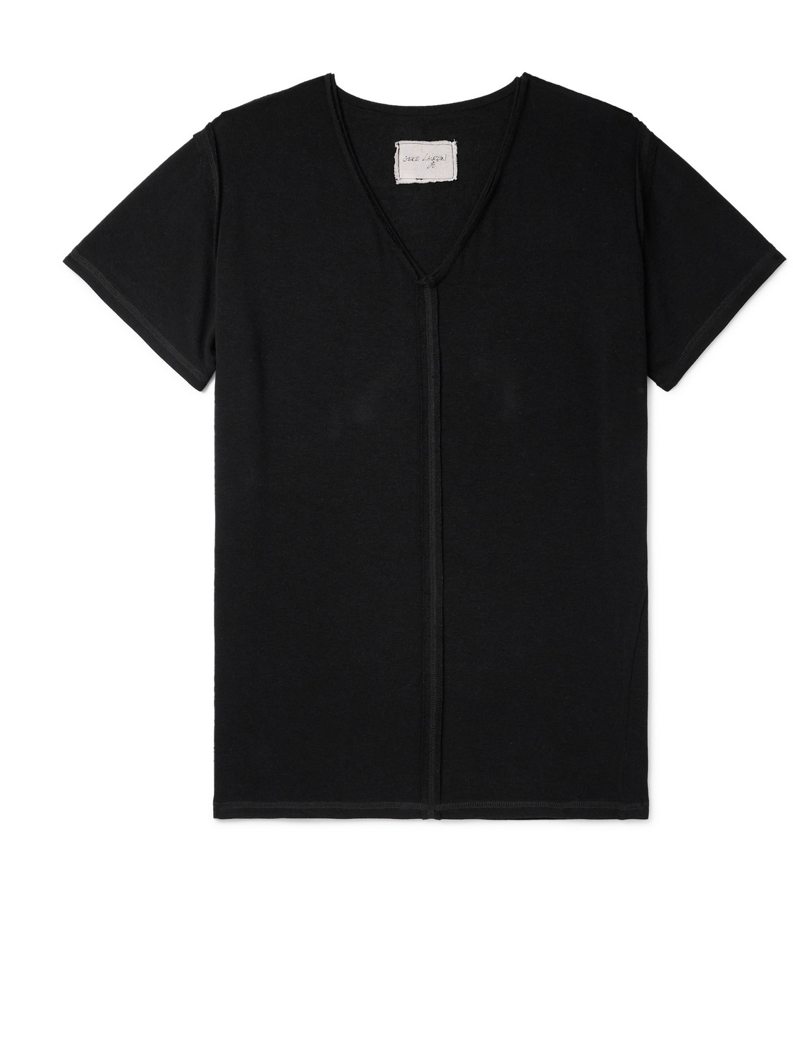 Panelled Cotton-Jersey T-Shirt