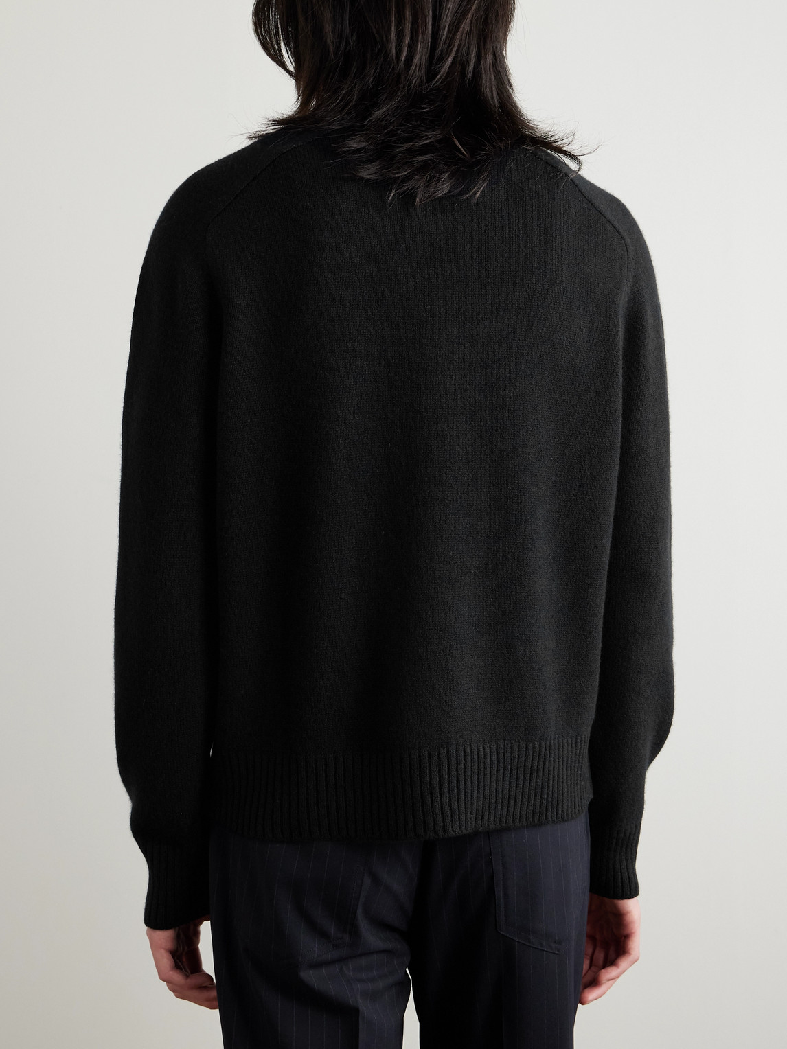 Shop Second / Layer Ruined Distressed Cashmere Sweater In Black