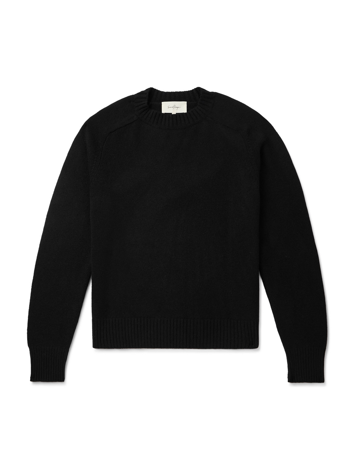 Shop Second / Layer Ruined Distressed Cashmere Sweater In Black