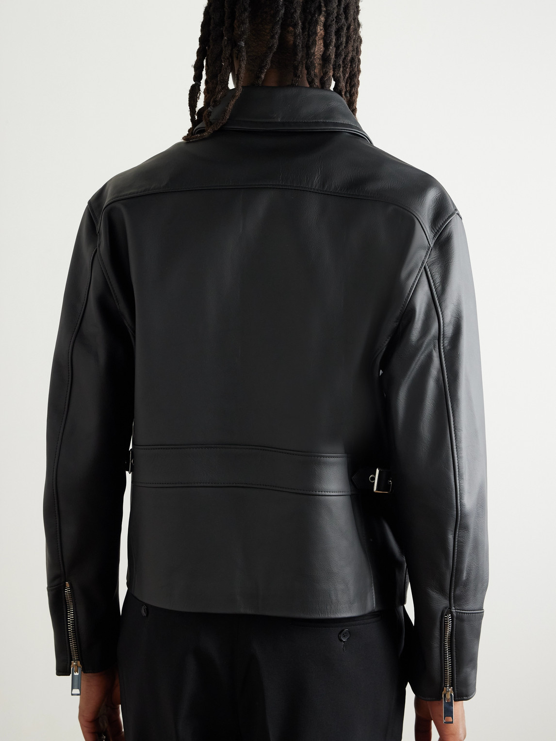 SECOND / LAYER LEATHER BIKER JACKET