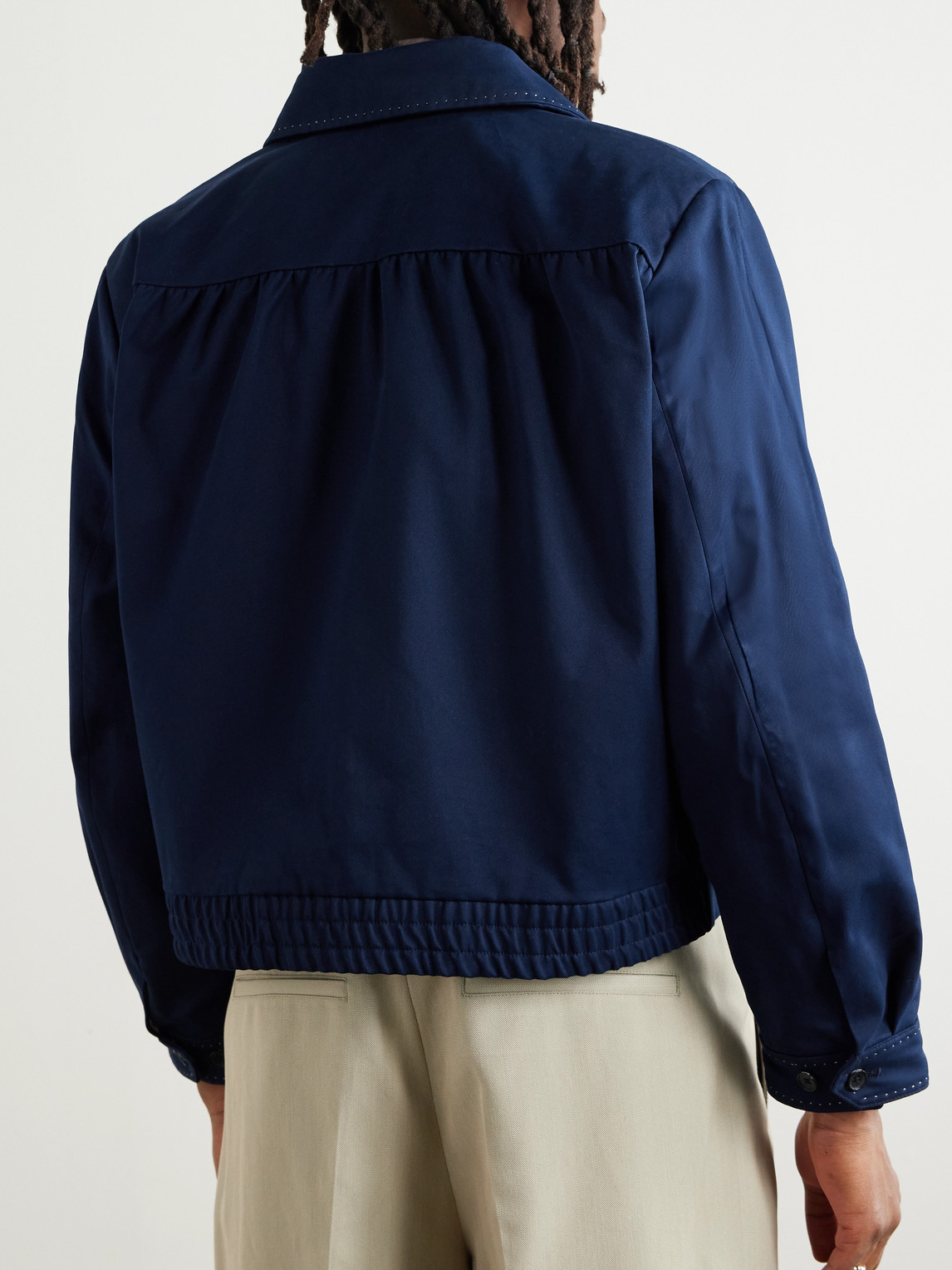 SECOND / LAYER HERMAN EMBROIDERED COTTON-TWILL JACKET