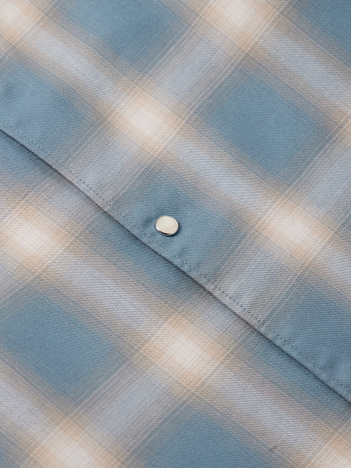 SECOND / LAYER CHECKED COTTON-BLEND FLANNEL SHIRT