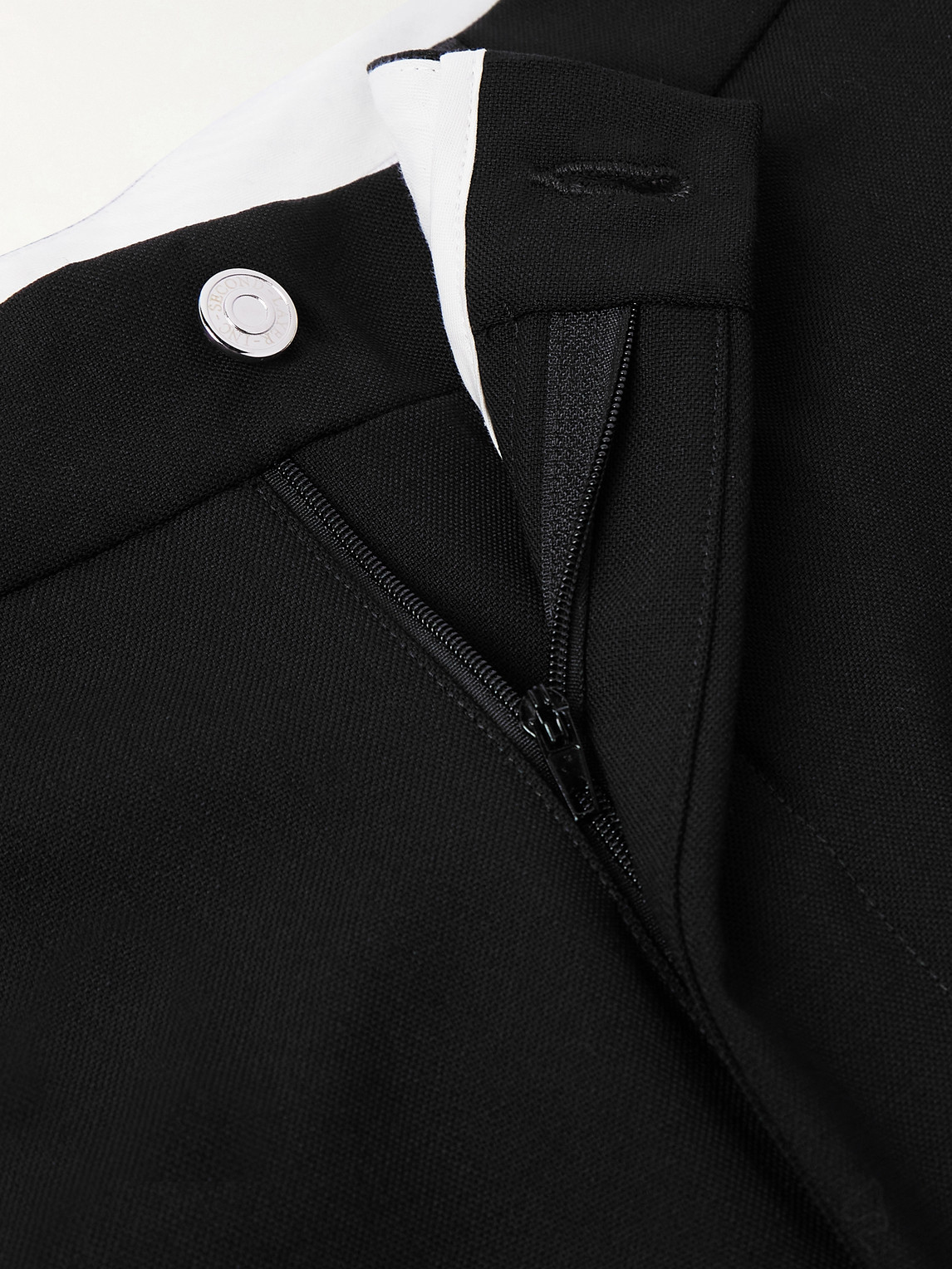 SECOND / LAYER ZOOTY STRAIGHT-LEG STRETCH-WOOL TROUSERS