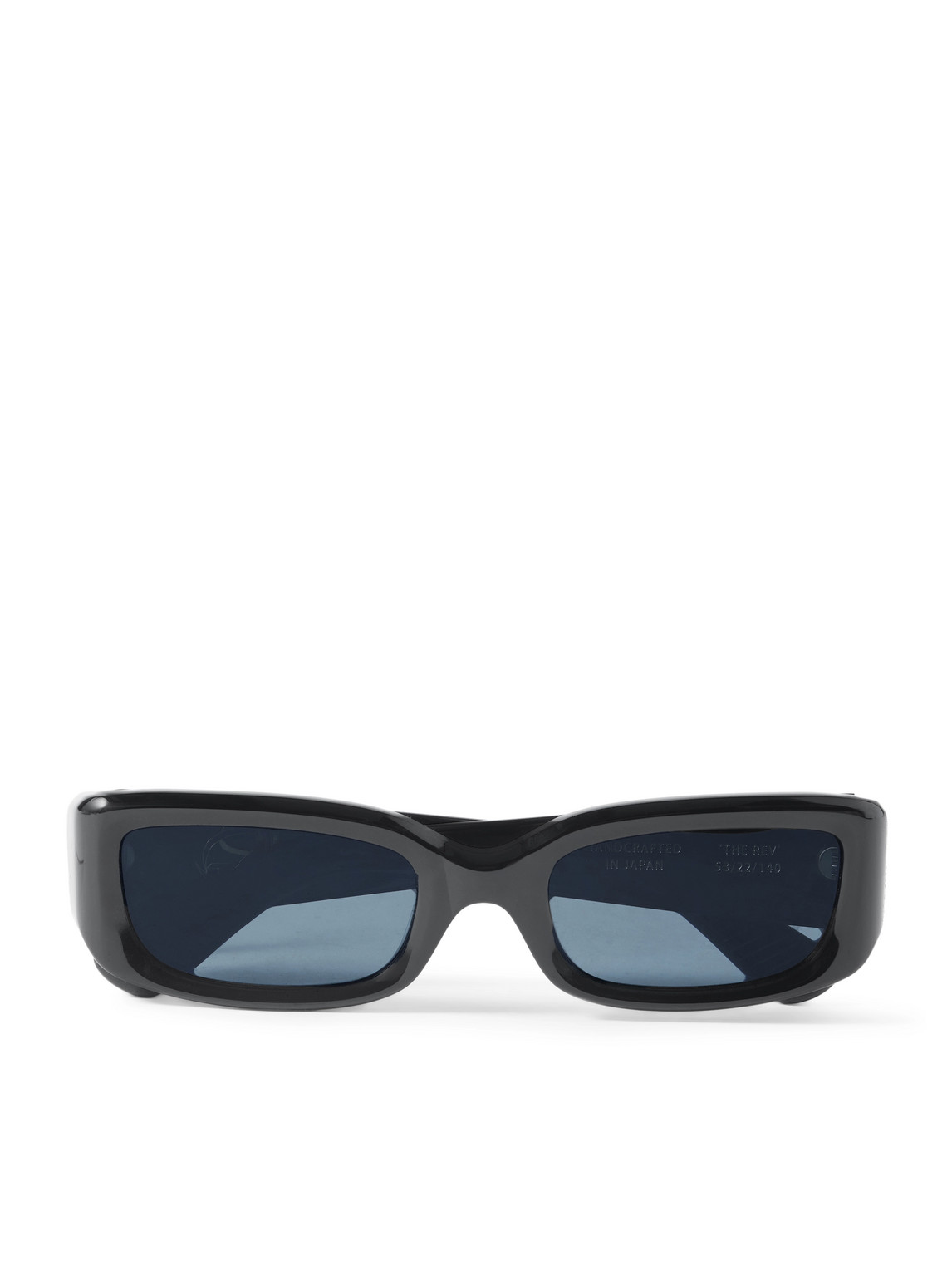 Second / Layer The Rev Rectangular-frame Acetate Sunglasses In Black