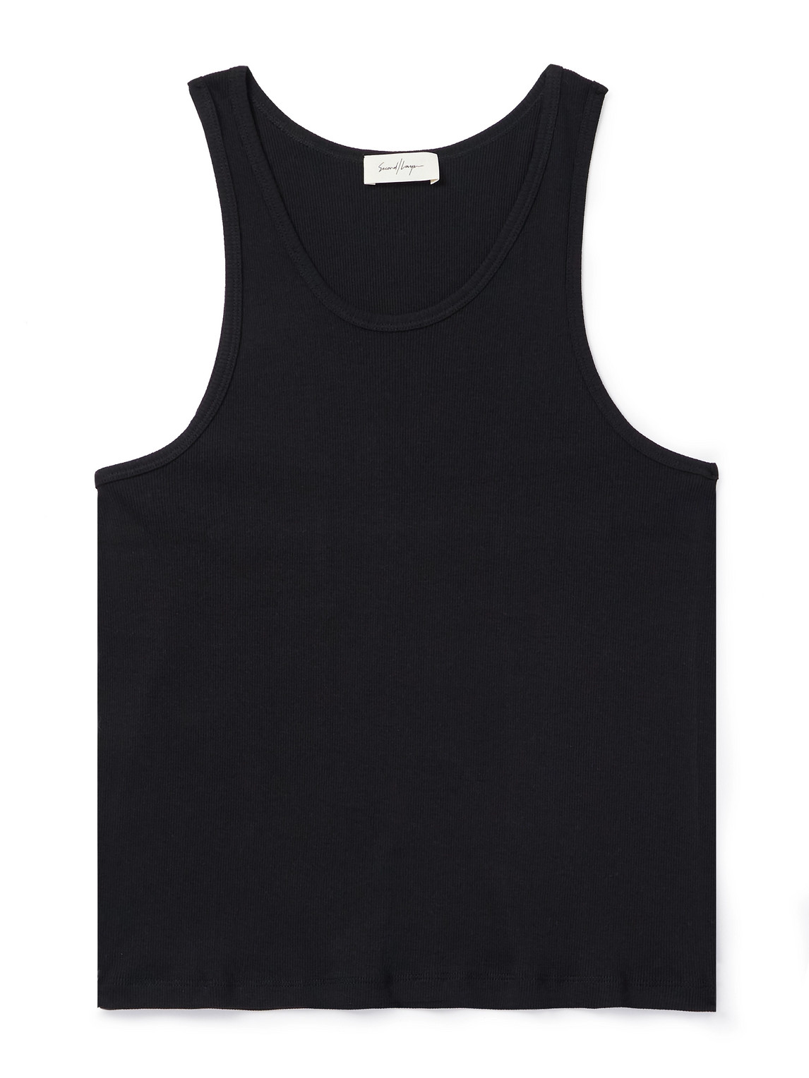 Second / Layer Black Los Niños Tank Top In Black