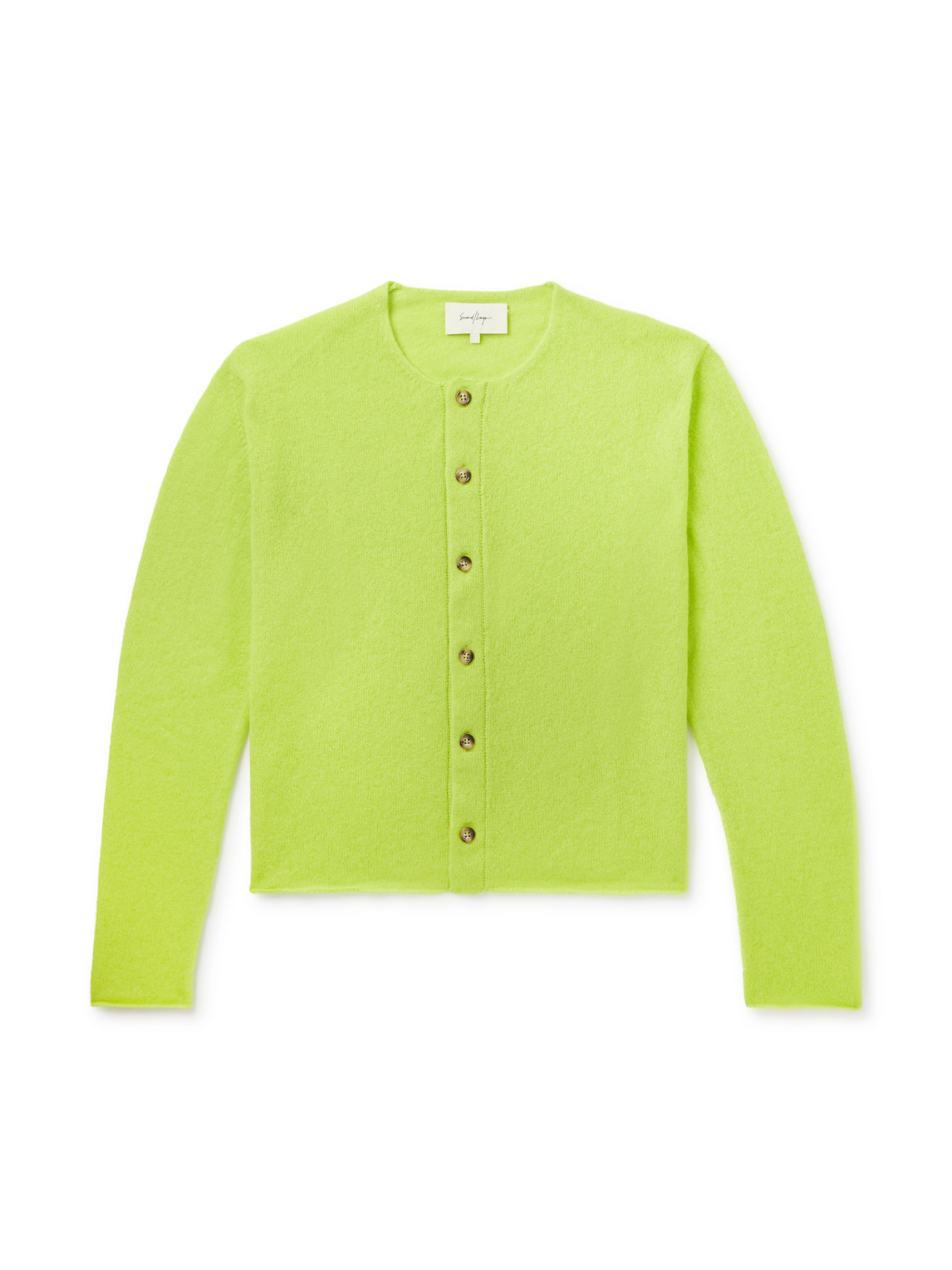 Second / Layer Weezur Cashmere Cardigan In Green