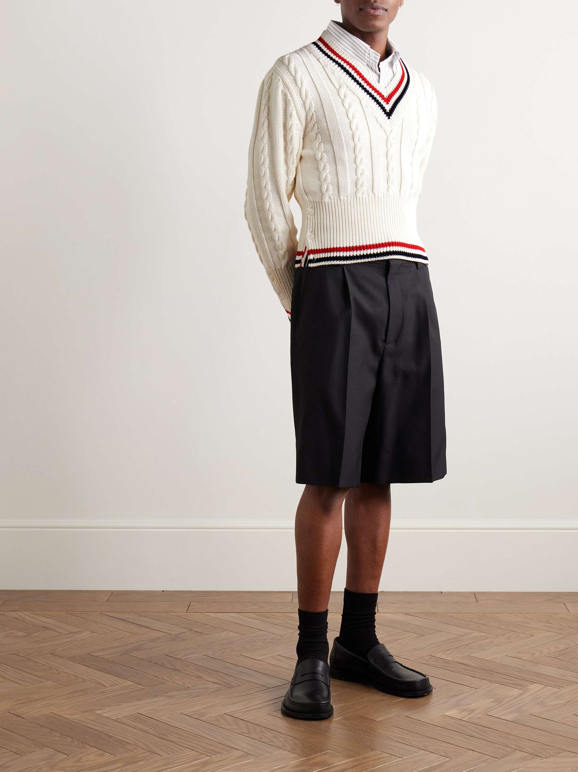 見事な創造力 GUCCI Tapered Drawstring Jacquard Cotton-Blend Monogrammed パンツ
