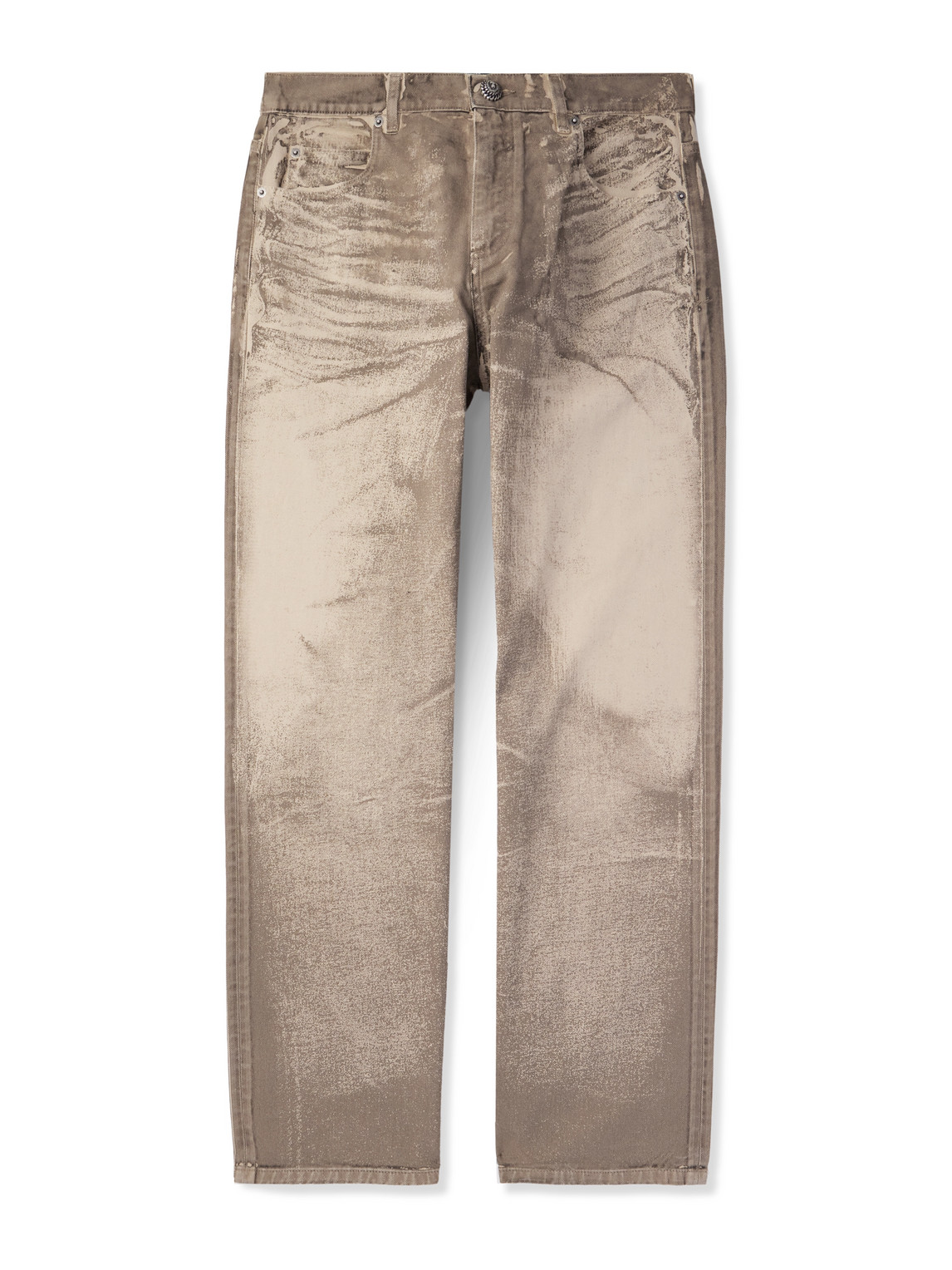 Balmain Straight-leg Jeans In Neutrals