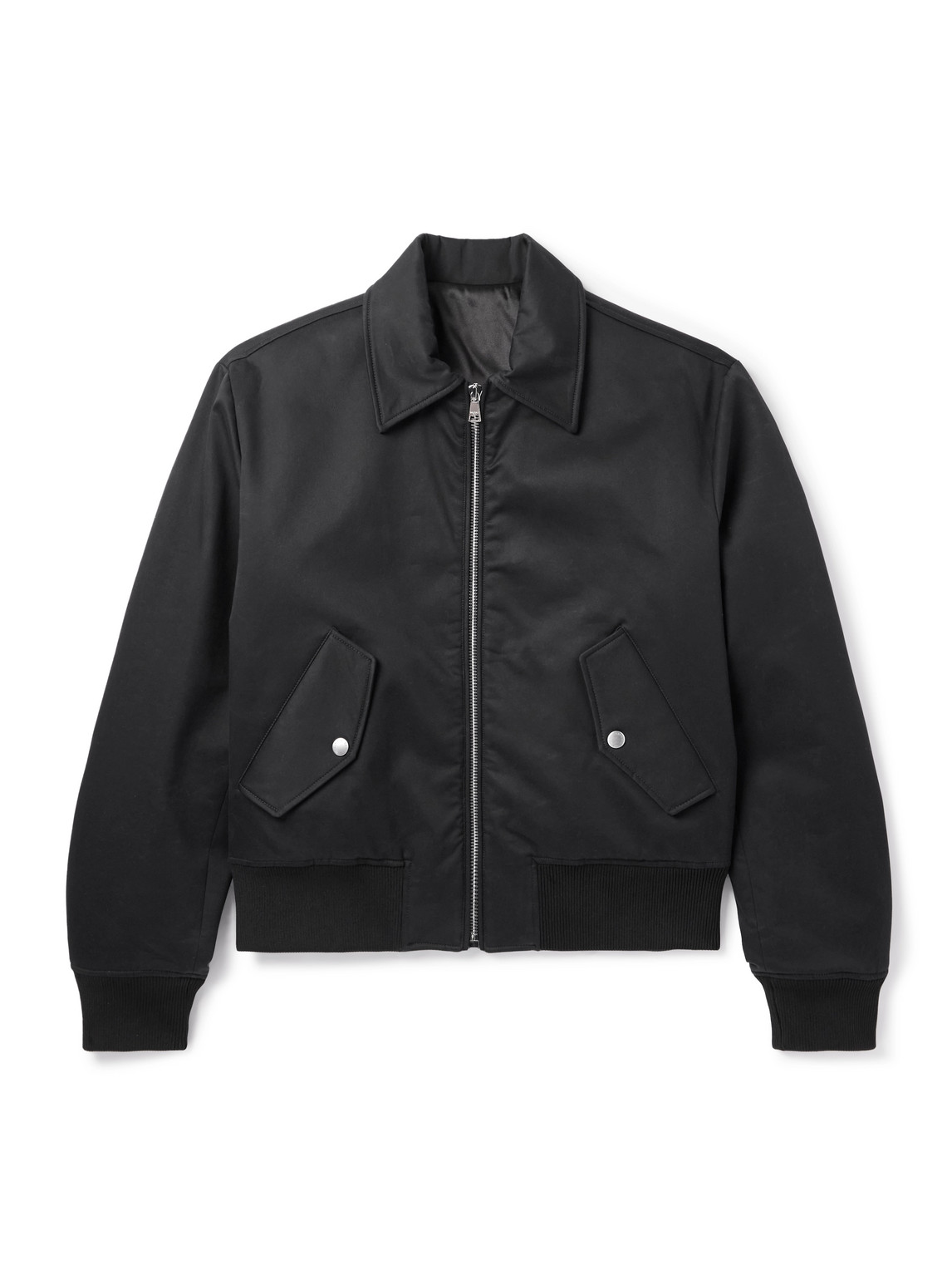Cotton-Blend Jersey Bomber Jacket