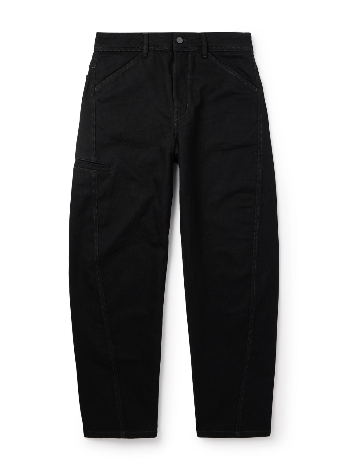 Lemaire Twisted Tapered Jeans In Black