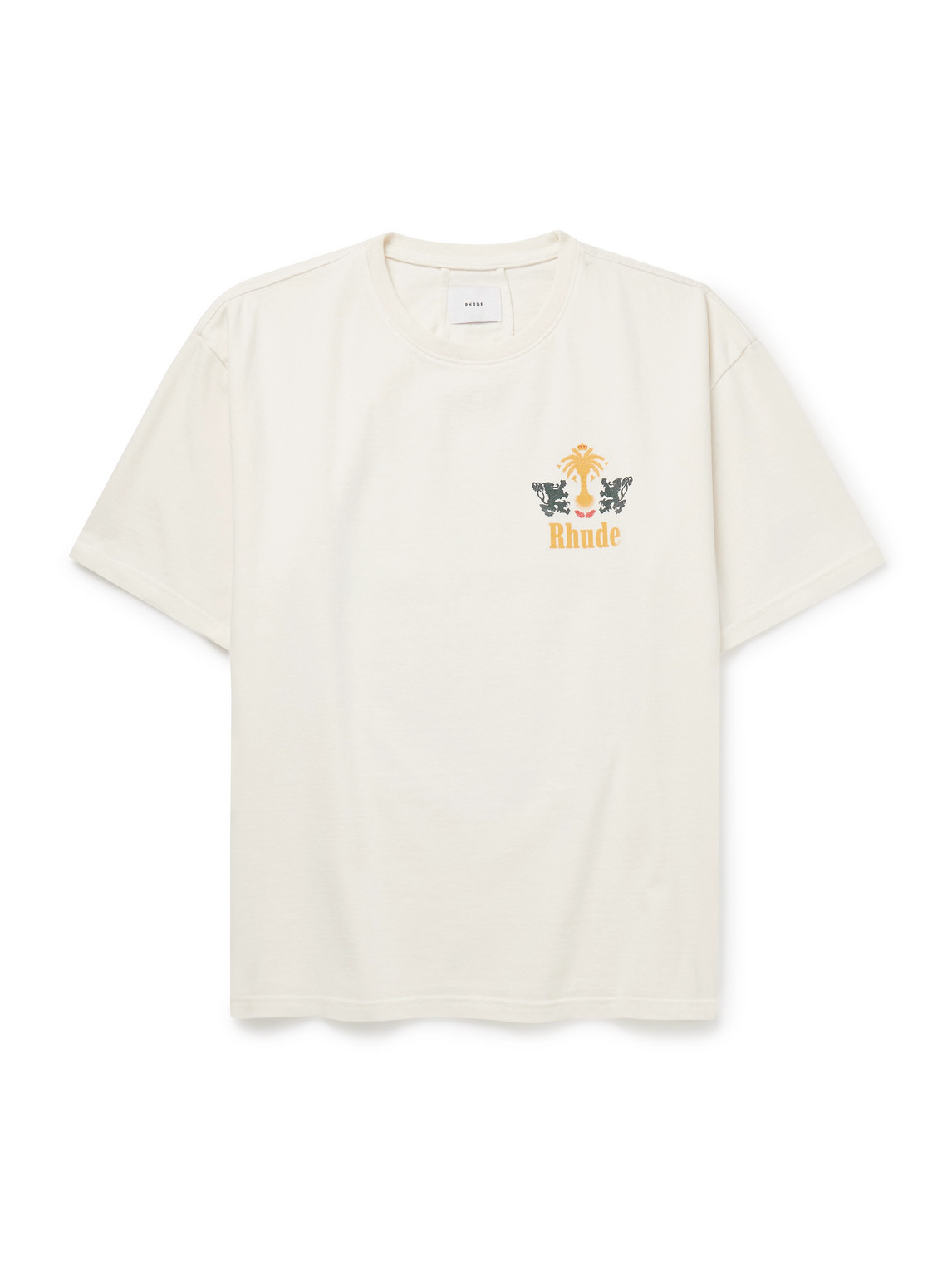 Rhude Tobacco Crew Neck Graphic Print T-shirt