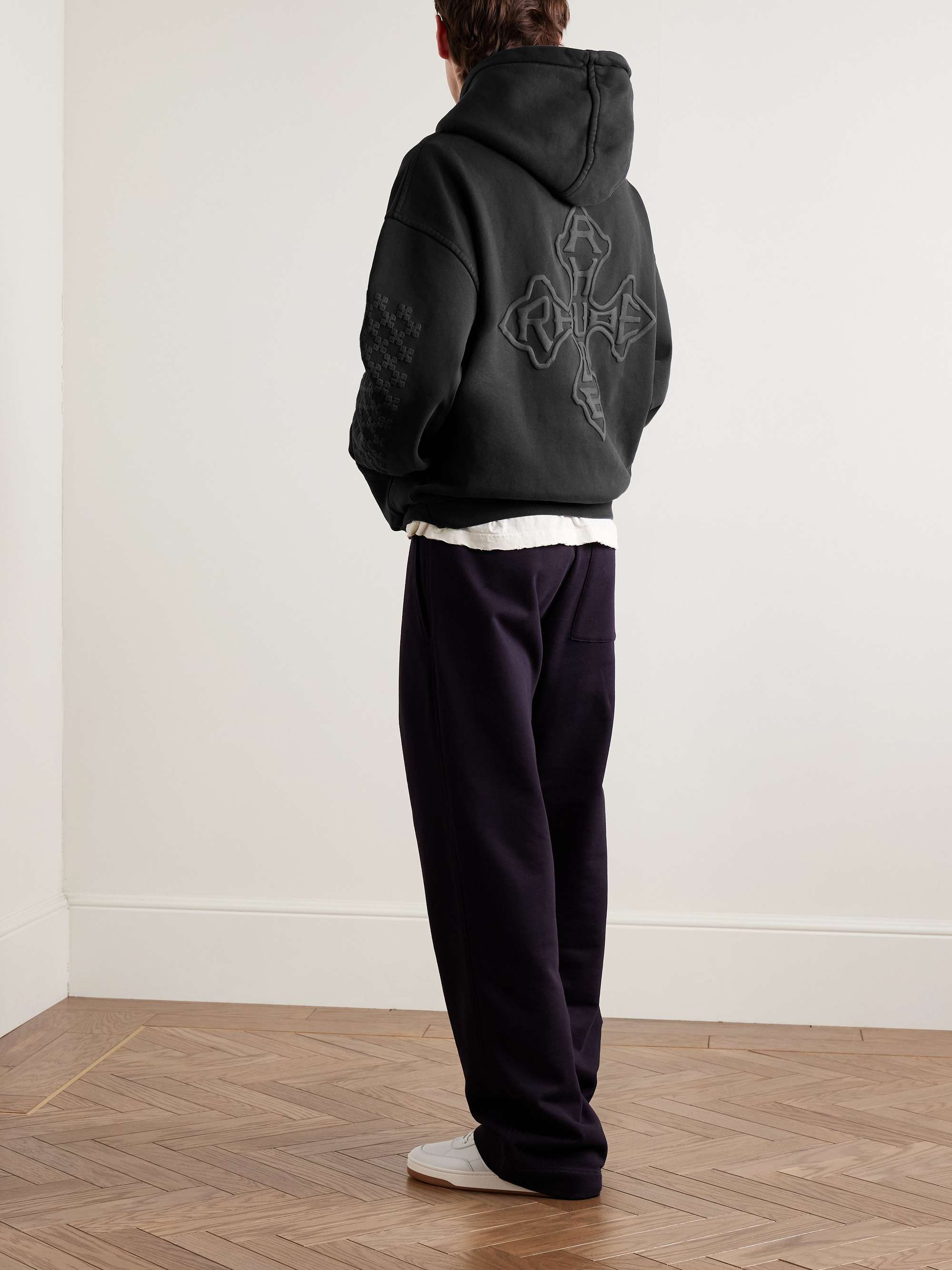 SAINT MXXXXXX + Denim Tears Distressed Printed Cotton-Jersey SAINT MXXXXXX + Denim Tears Distressed Printed Cotton-Jersey