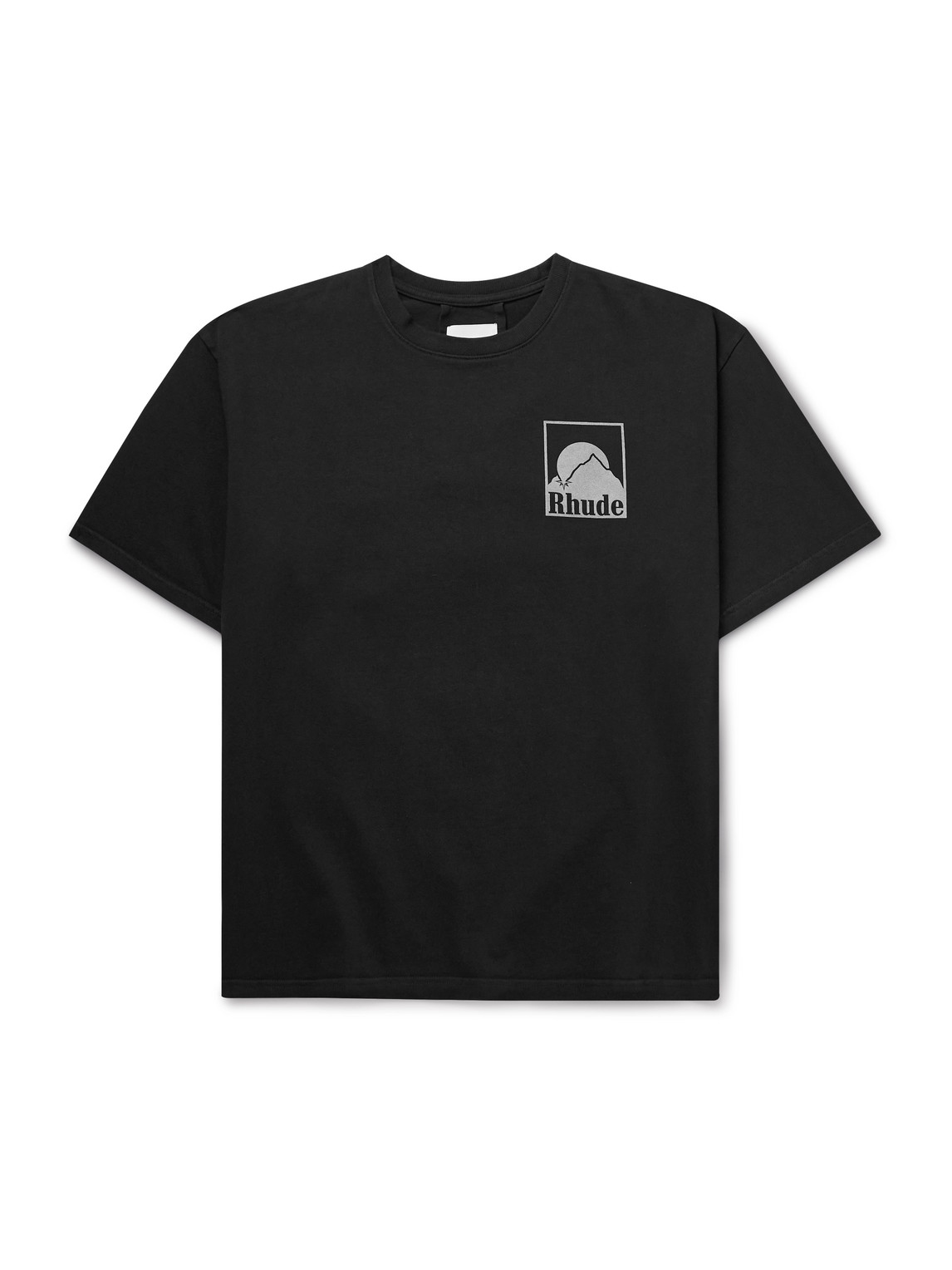 Rhude Moonlight Bagde T-shirt In Black