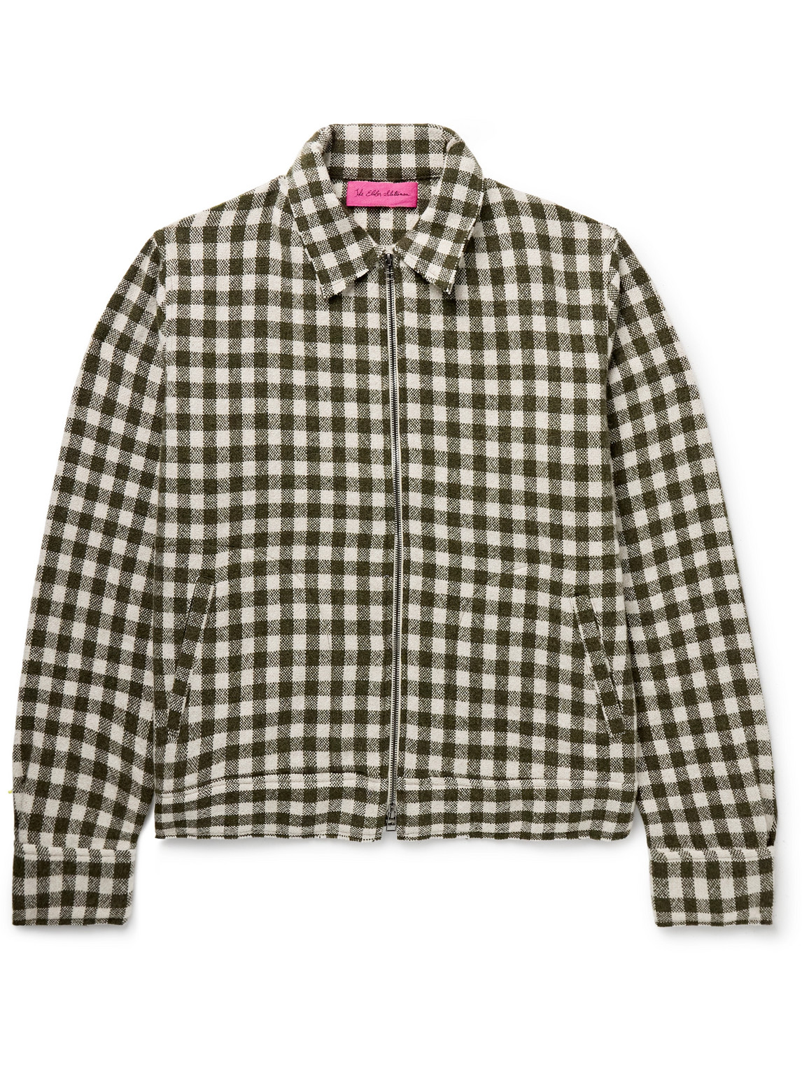 Decon Gingham Cashmere Jacket